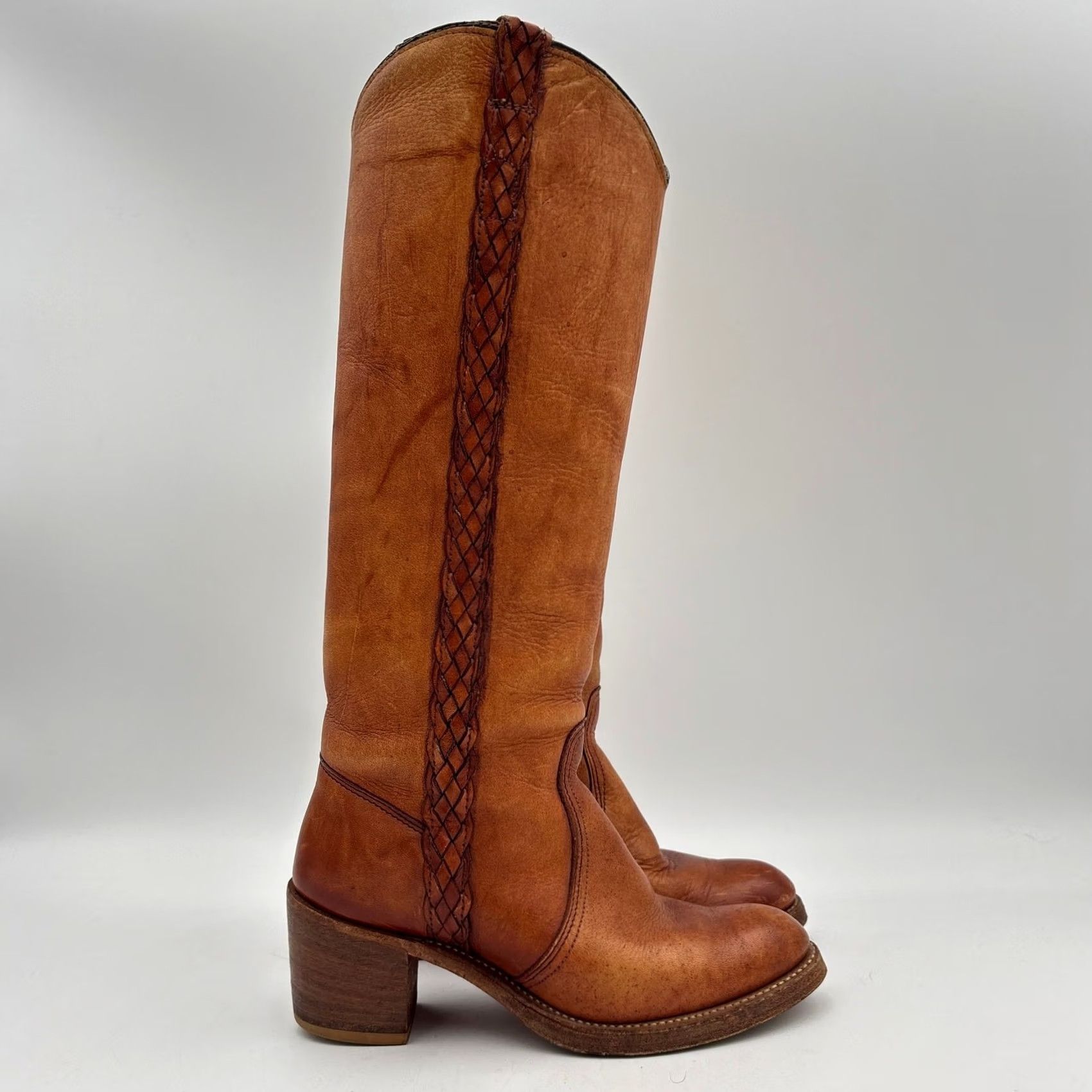 Vintage VINTAGE Capezio Boots Women's 5.5 M Brown Braided Campus 70s Size US 6 / IT 36 - 3 Thumbnail