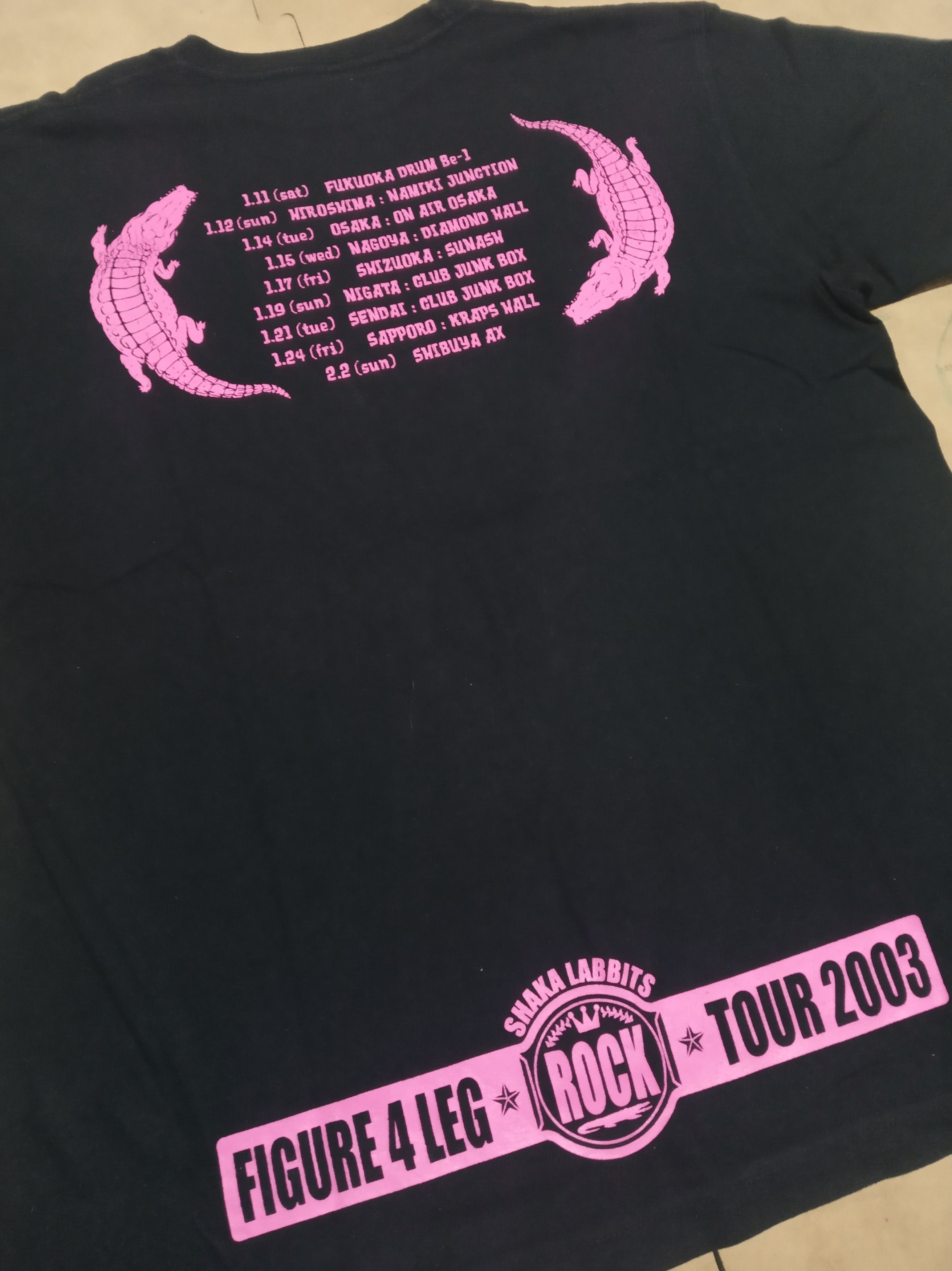 Band Tees Shaka Labbits "Head-Scissors" Figure 4 Leg Tour 2003 Size US M / EU 48-50 / 2 - 5 Thumbnail
