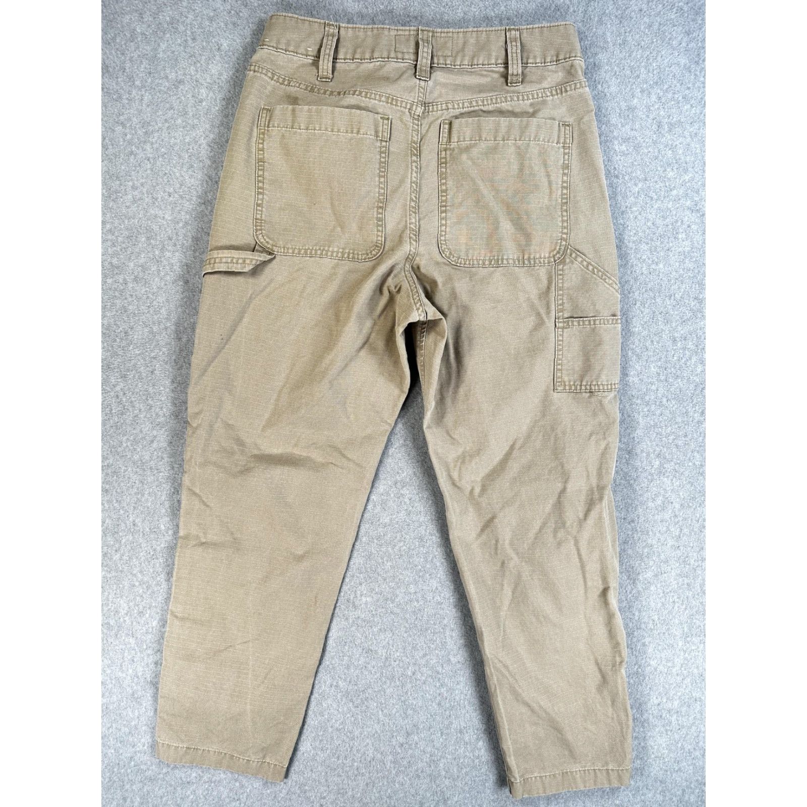 Abercrombie & Fitch Abercrombie & Fitch Pants Mens 30x28 Beige Carpenter Loose Straight Leg Workwear Size US 30 / EU 46 - 6 Thumbnail