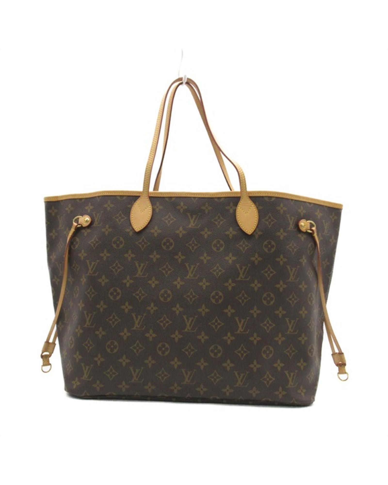 image of Louis Vuitton Monogram Neverfull Gm Bag In Brown, Women's
