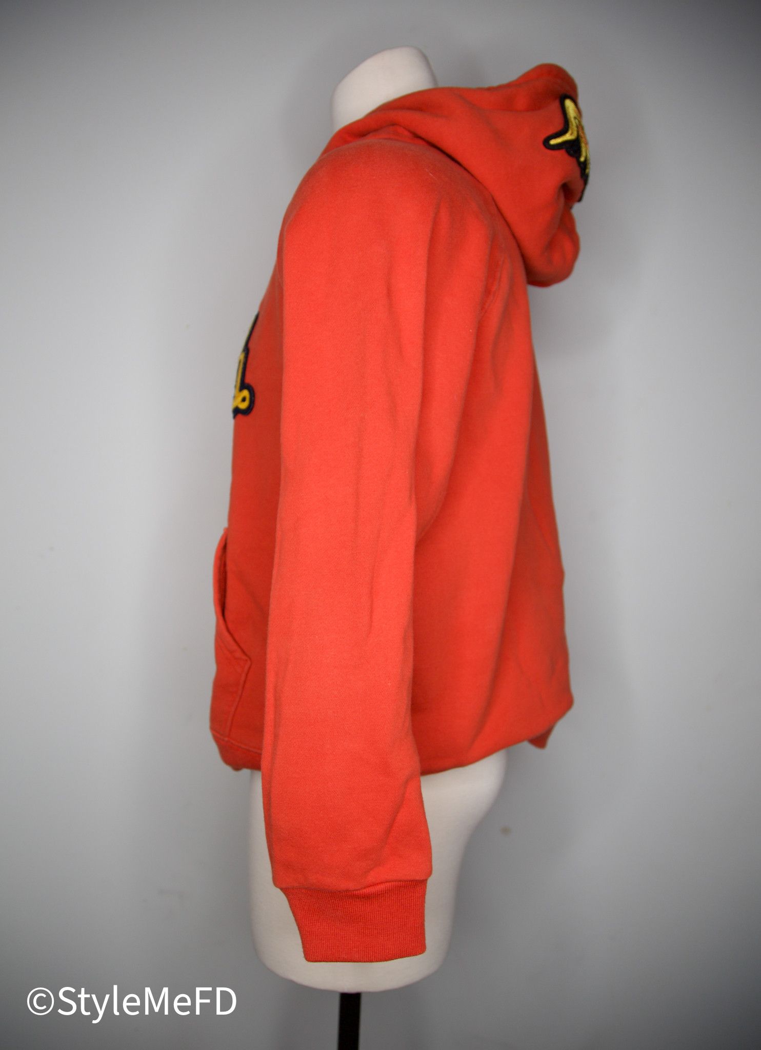 Von Dutch VINTAGE VON DUTCH ORANGE LOGO & EYEBALL PATCH HOODIE Size US M / EU 48-50 / 2 - 2 Thumbnail