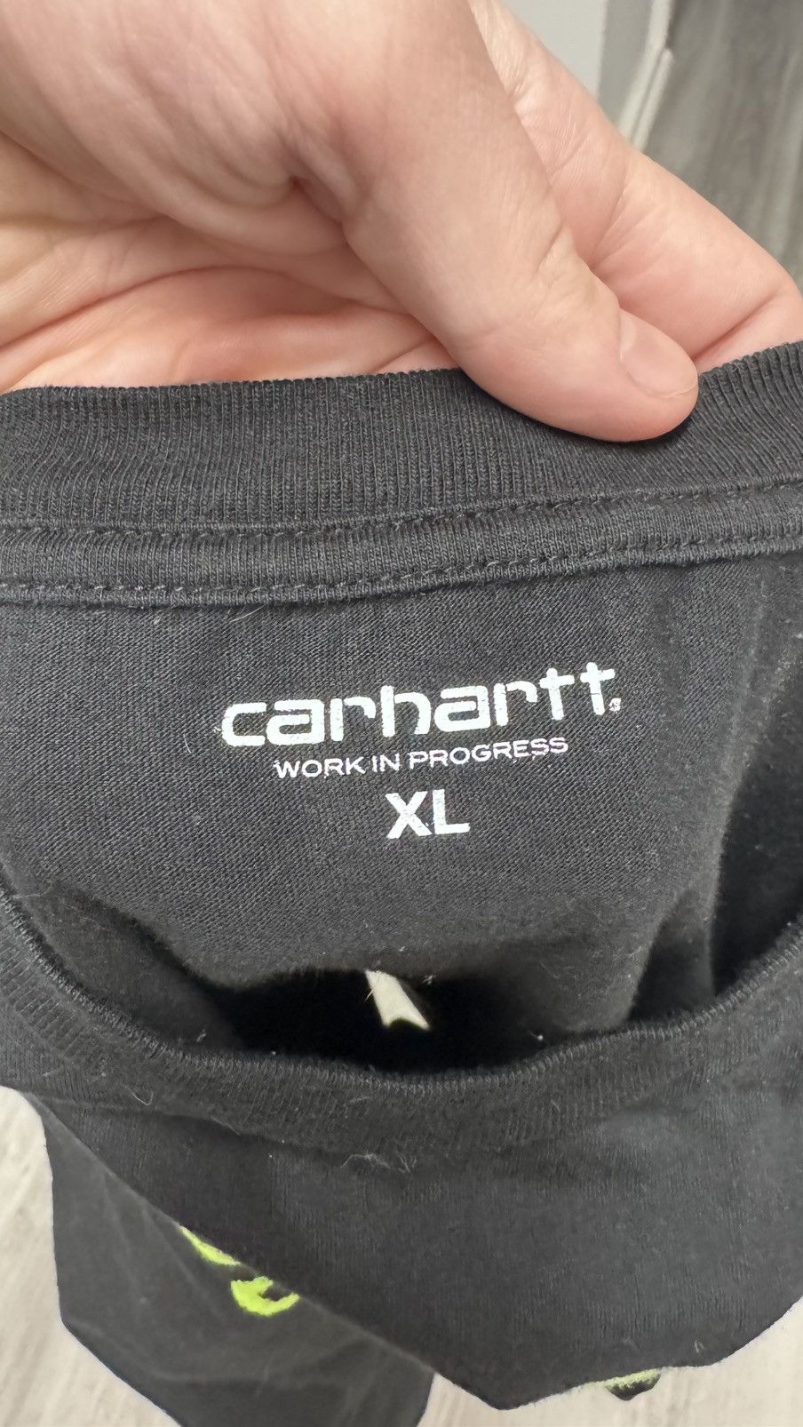 Carhartt Carhartt WIP T Shirt Black w Green Size US XL / EU 56 / 4 - 2 Thumbnail