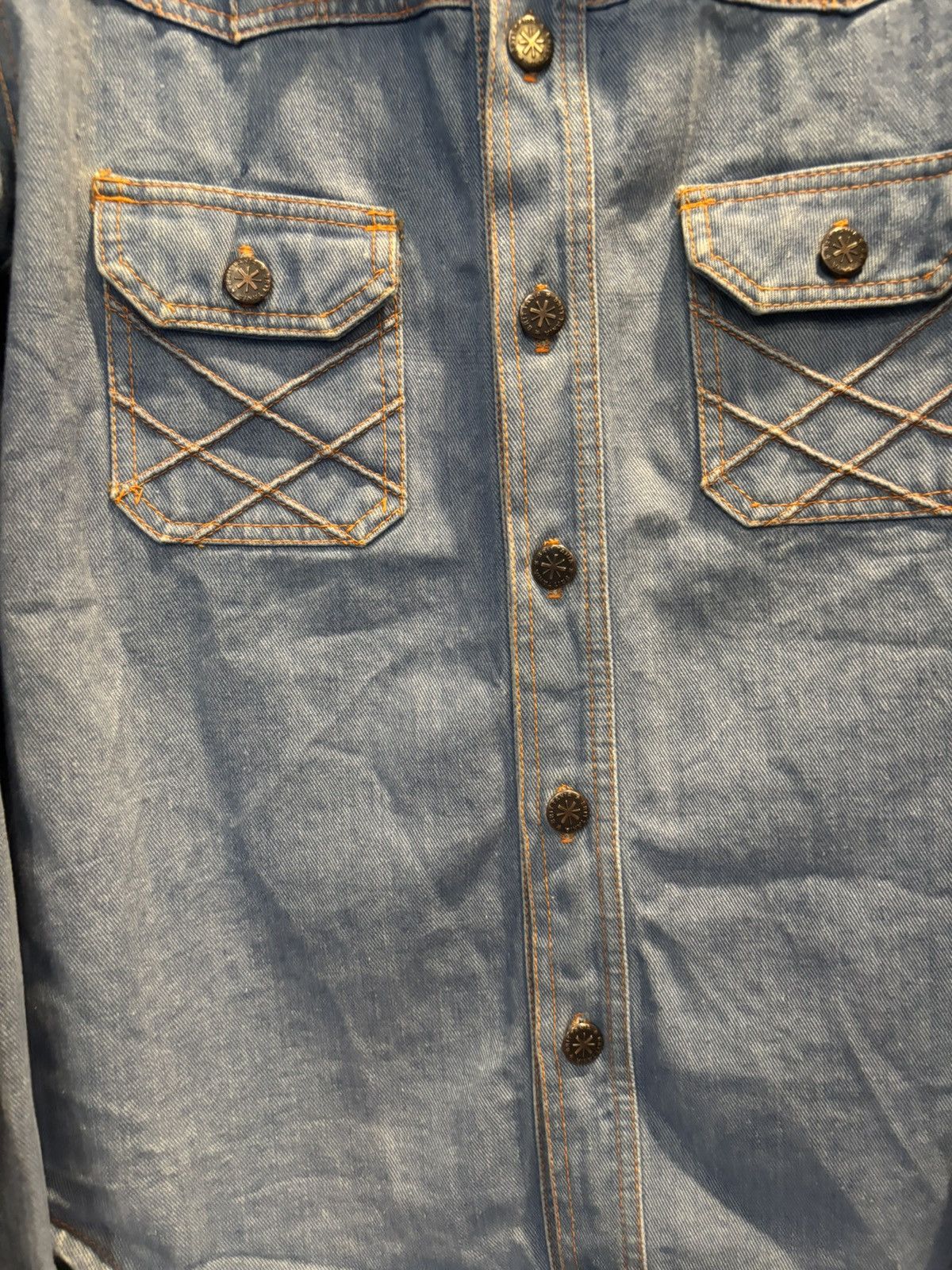 Japanese Brand BRITTANIA SPORTSWEAR Western Denim Jacket (L) 🇬🇧 Size US L / EU 52-54 / 3 - 11 Thumbnail