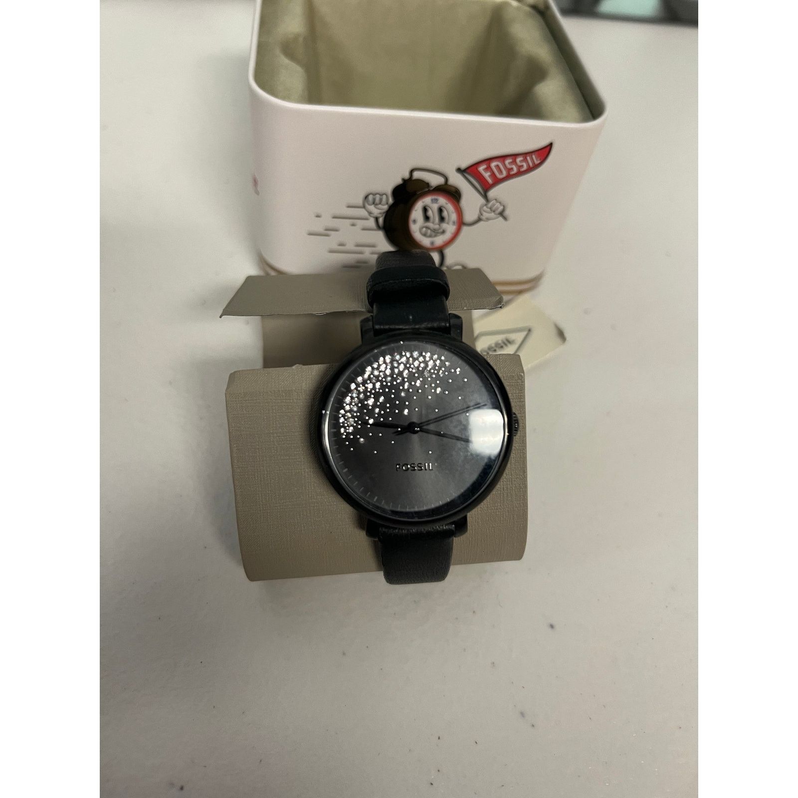Fossil Fossil ES4770 Jacqueline Black-Tone Stainless Steel Watch Size ONE SIZE - 4 Thumbnail