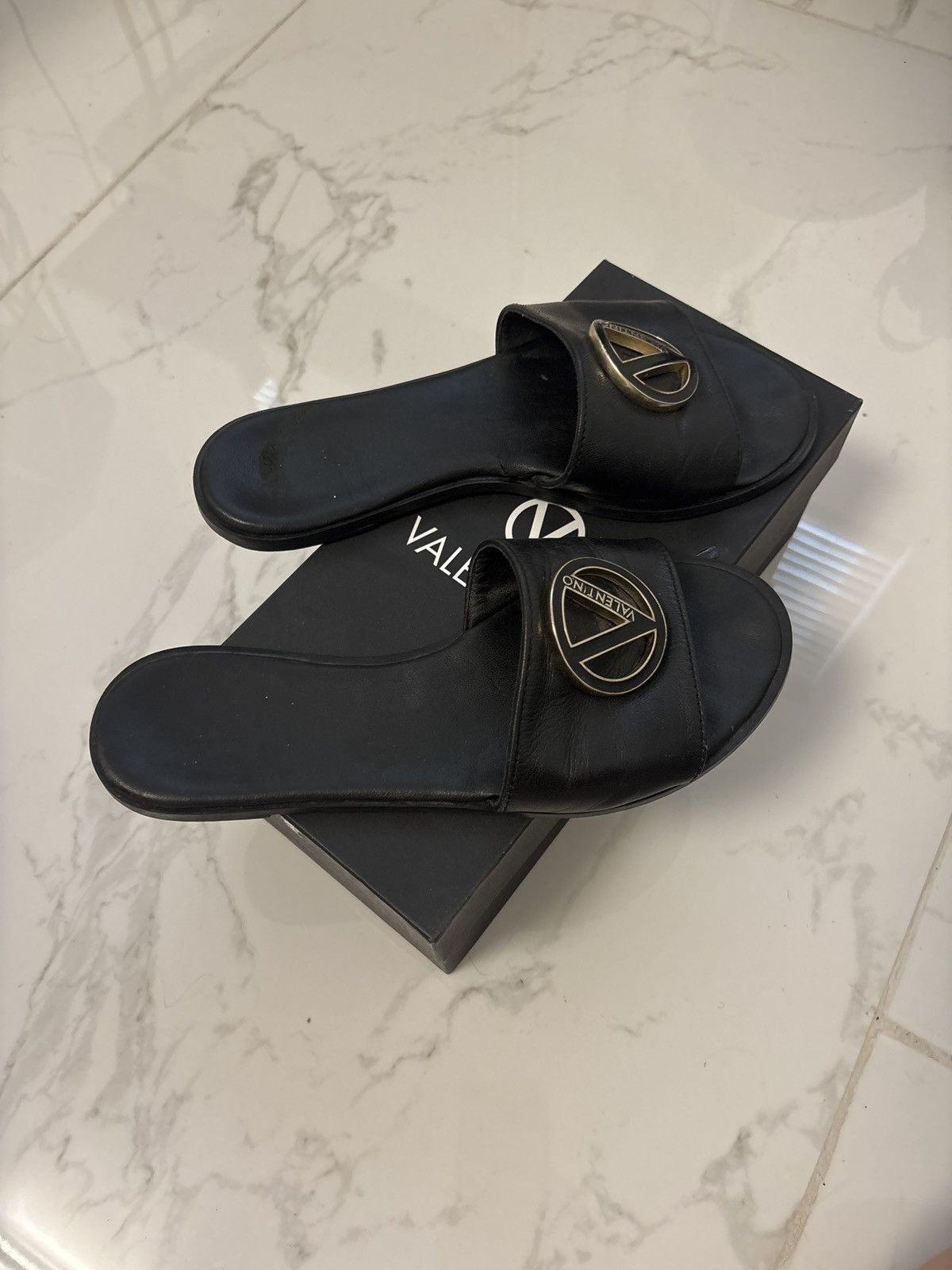 Valentino black valentino sandals Size US 7.5 / IT 37.5 - 5 Thumbnail