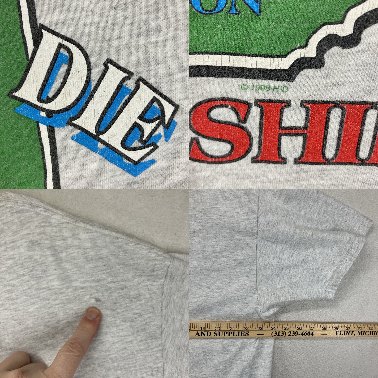 Harley Davidson VINTAGE Harley-Davidson T Shirt XL Heather Gray Live Free or Die New Hampshire Harley-Davidson Logo Graphic Print Crew Neck Short Sleeve Cotton Knit's Size US XL / EU 56 / 4 - 10 Thumbnail