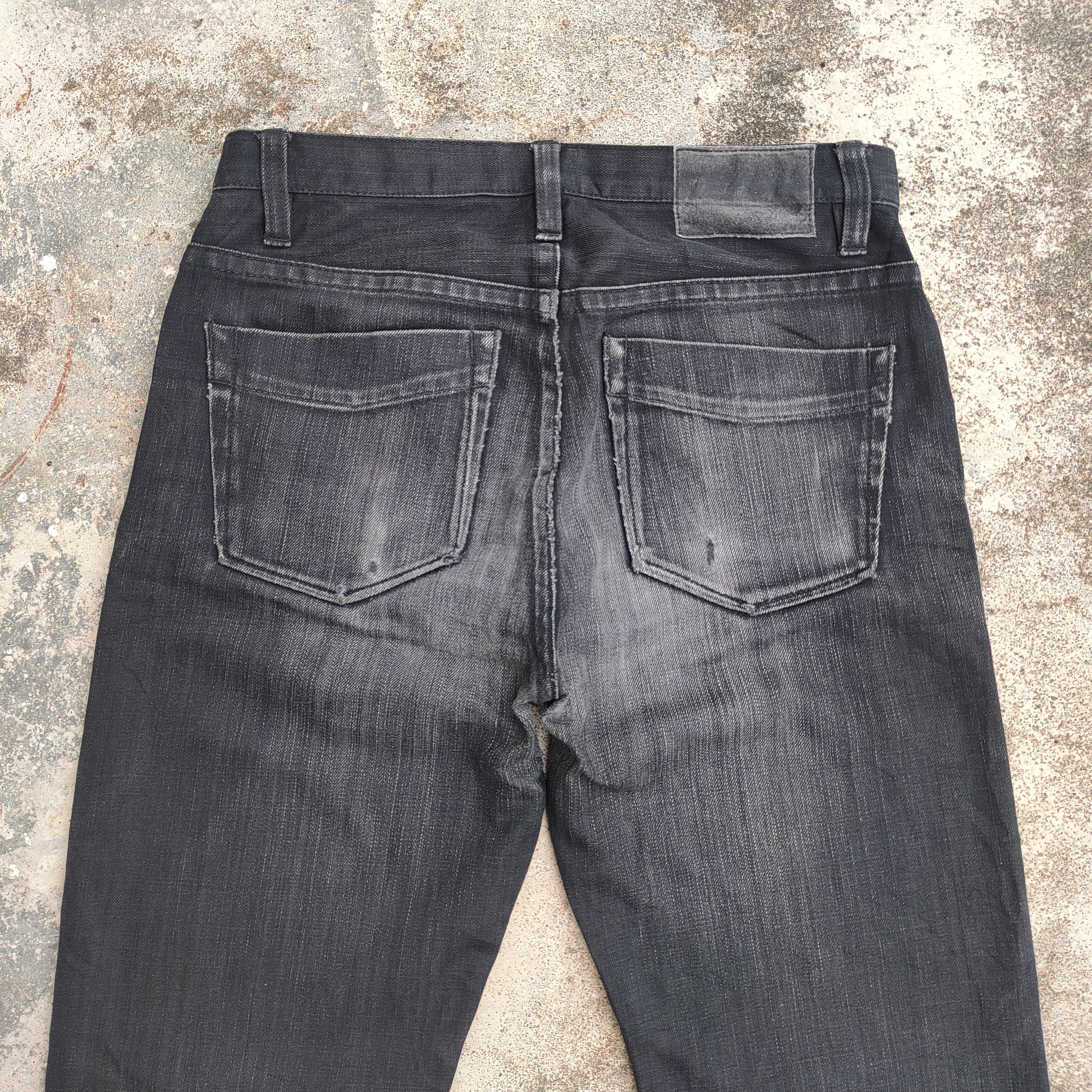 Japanese Brand vintage ALLEGERI faded black denim jeans pants Size US 32 / EU 48 - 10 Thumbnail