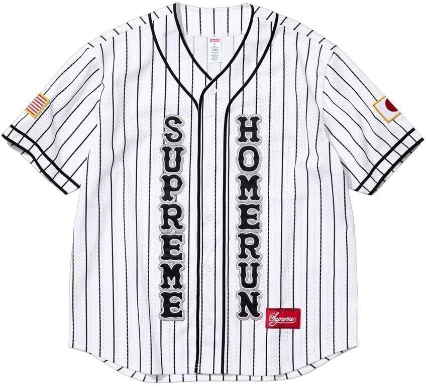 Supreme Supreme SS25 Homerun Baseball Jeresy Stripe Size Large New Size US L / EU 52-54 / 3 - 5 Thumbnail