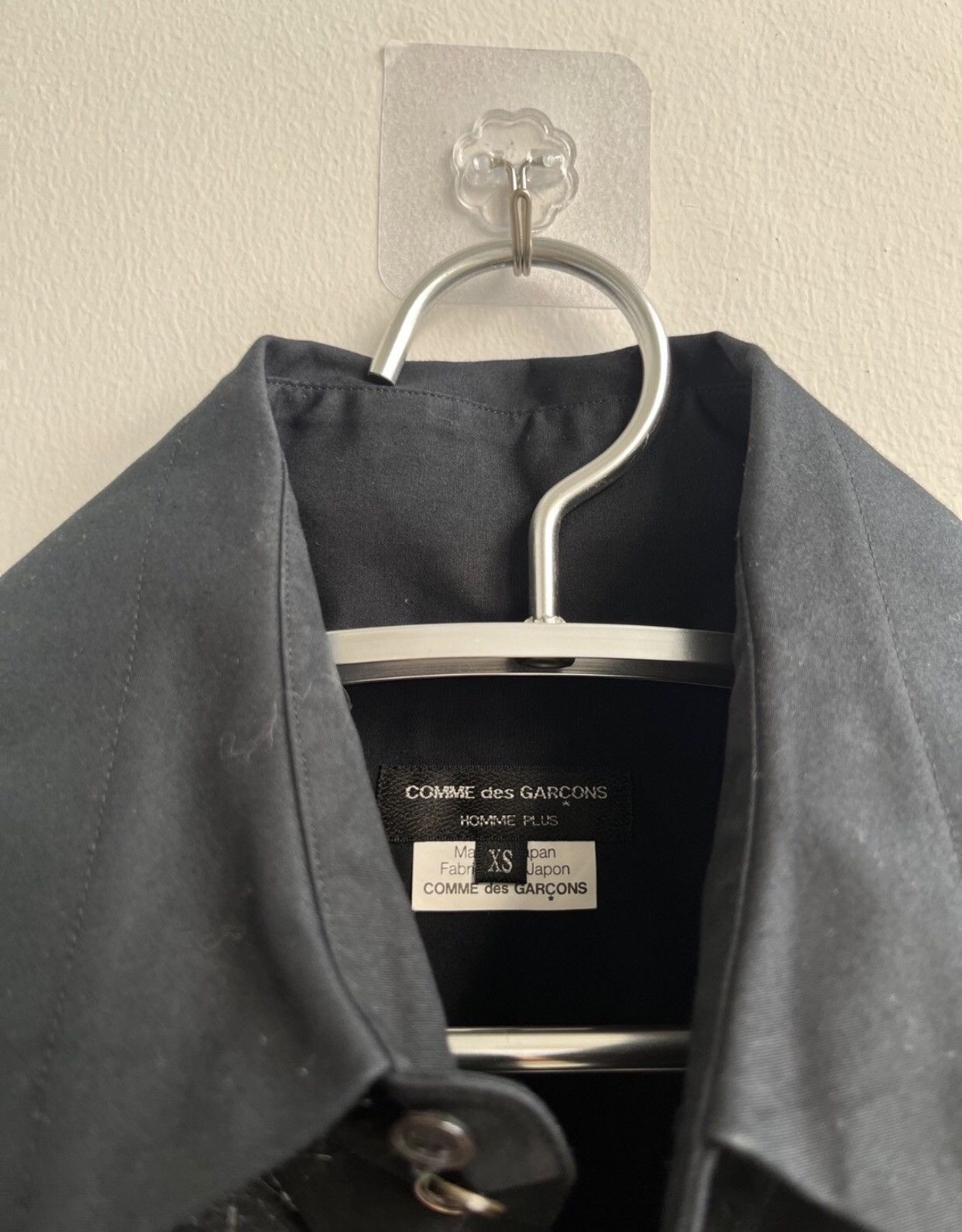 Comme des Garcons Black fur collar shirt 2412-Nextarrow Size US XS / EU 42 / 0 - 6 Thumbnail
