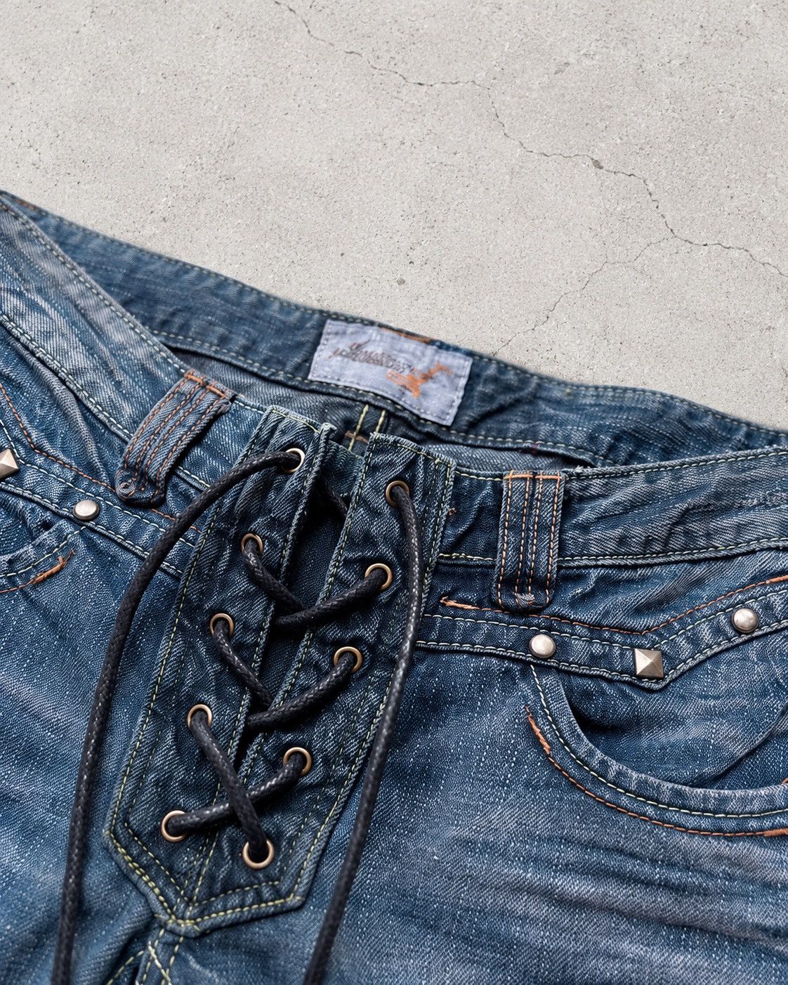 5351 POUR LES HOMMES TAEWON RENOVATIOB lace-up flare jeans Size US 28 / EU 44 - 4 Thumbnail
