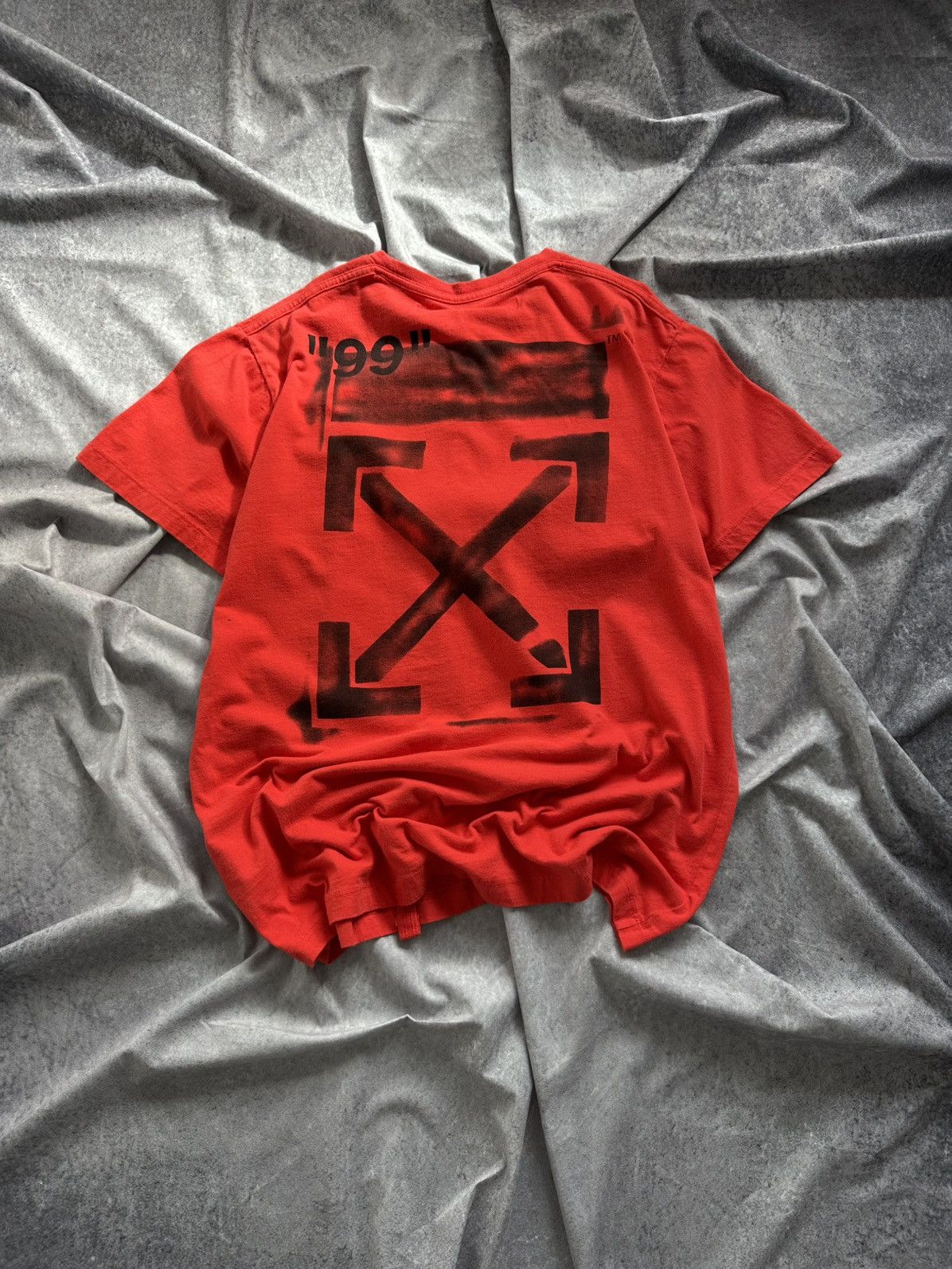 Off-White Off White Spray Marker Impressionism Tee Size US XXS / EU 40 - 1 Thumbnail