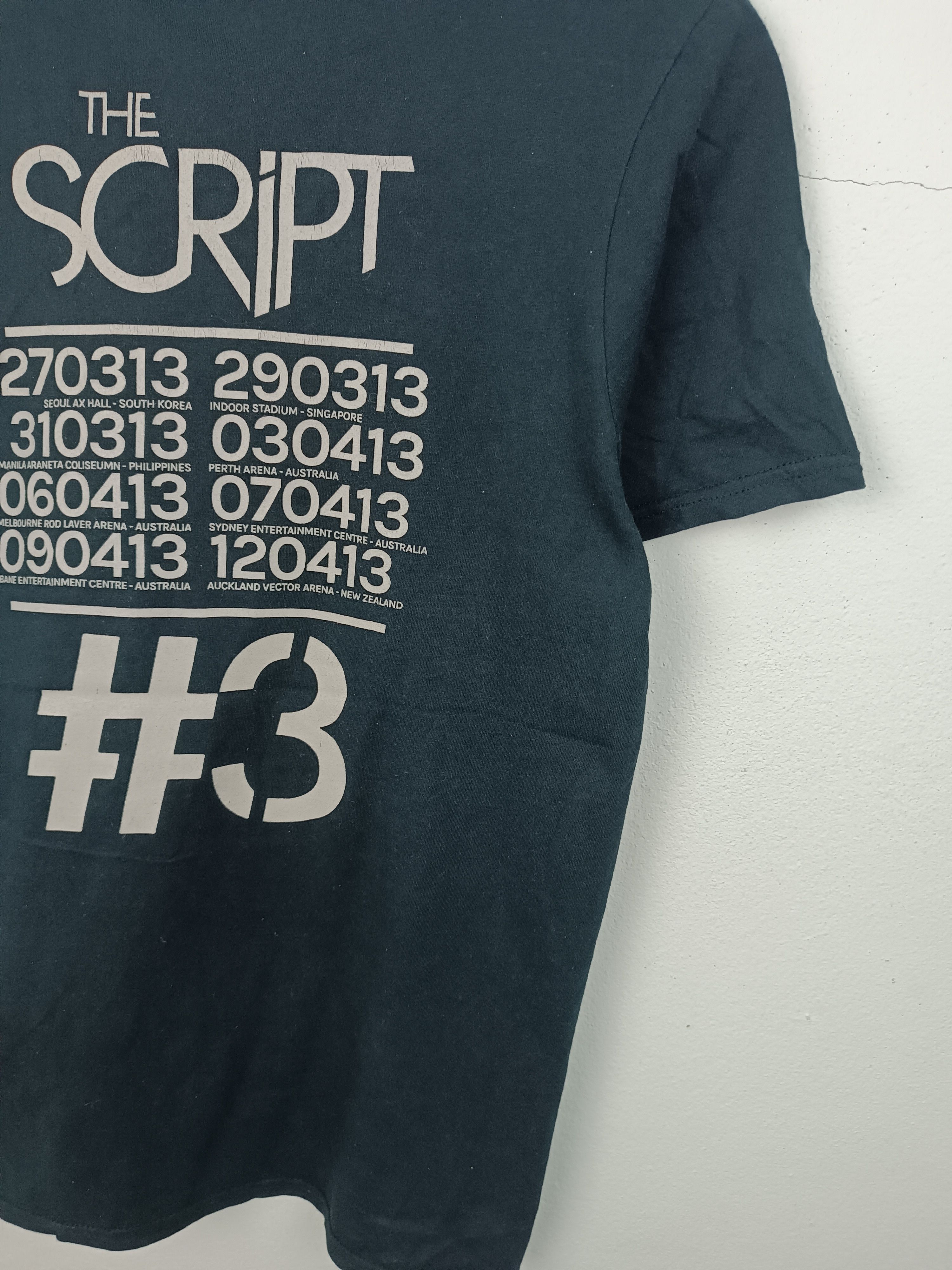 Band Tees VINTAGE 2013 THE SCRIPT WORLD TOUR TEE maroon 5 greenday Size US S / EU 44-46 / 1 - 13 Thumbnail