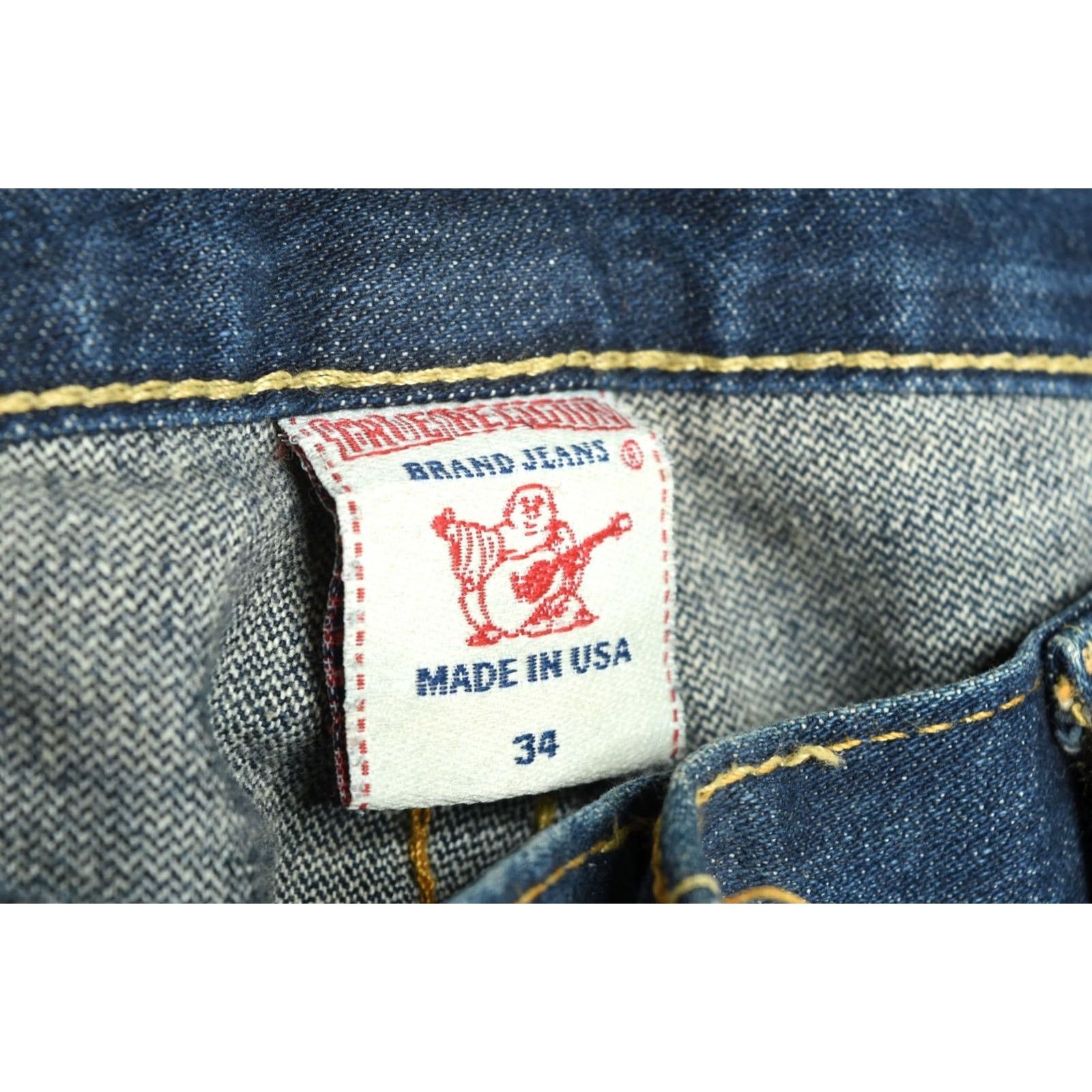 True Religion VINTAGE True Religion BILLY Bootcut Jeans Mens 34 Blue Flap-Pockets Made in USA Size US 34 / EU 50 - 7 Thumbnail