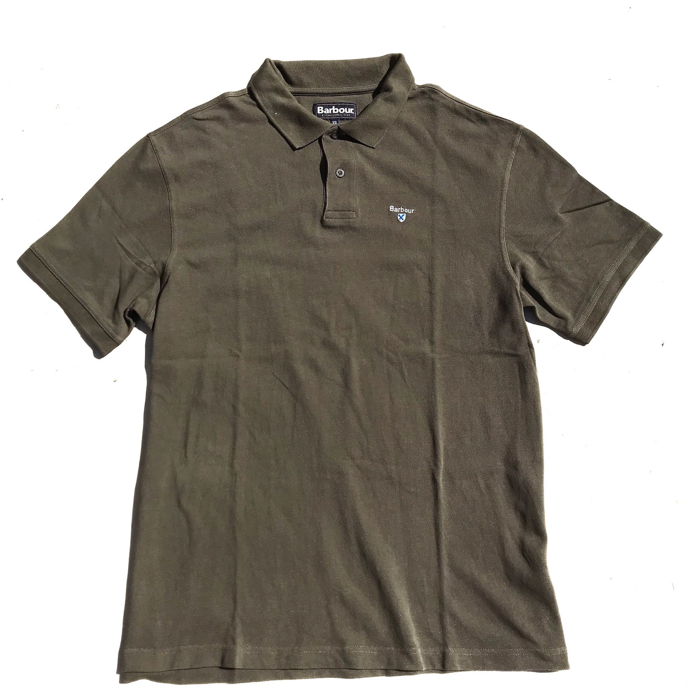 Barbour Barbour Green Olive Polo Shirt Made in Portugal Size US XXL / EU 58 / 5 - 1 Thumbnail