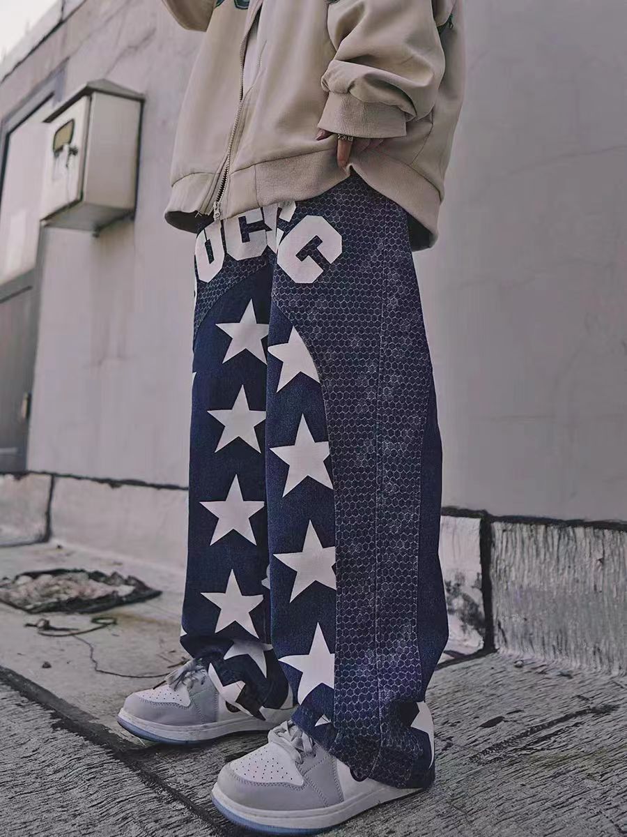 Japanese Brand × Vintage Vintage Street Hip Hop Punk Loose Casual Jeans Size US 32 / EU 48 - 2 Thumbnail