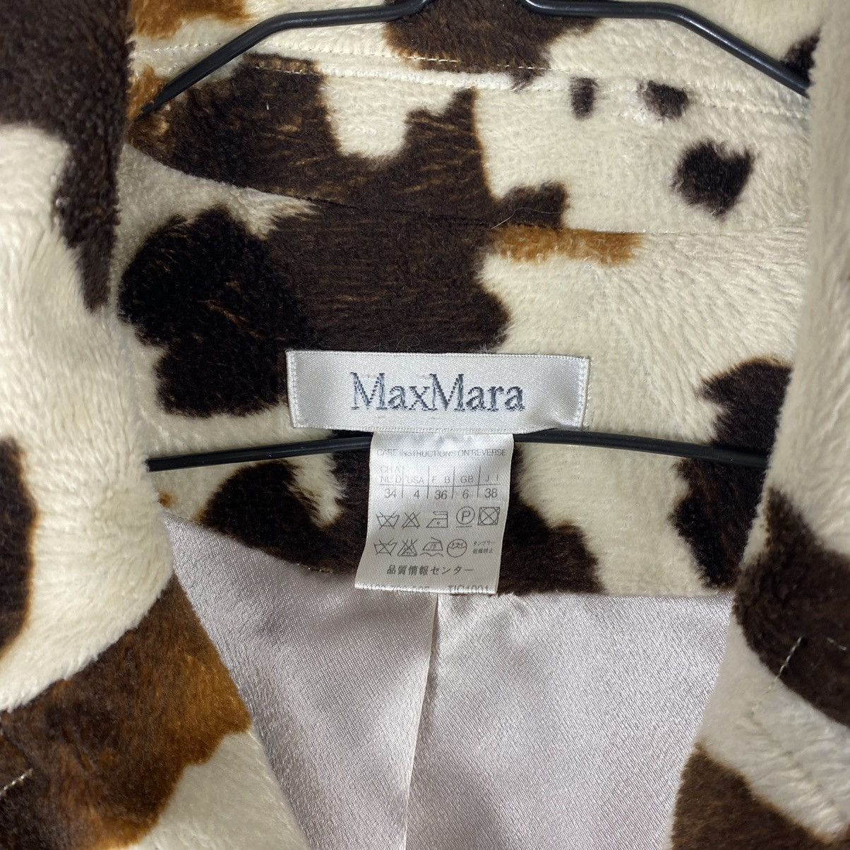 Max Mara RARE MAX MARA COW COLOUR WAY WOOL COAT Size S / US 4 / IT 40 - 12 Thumbnail