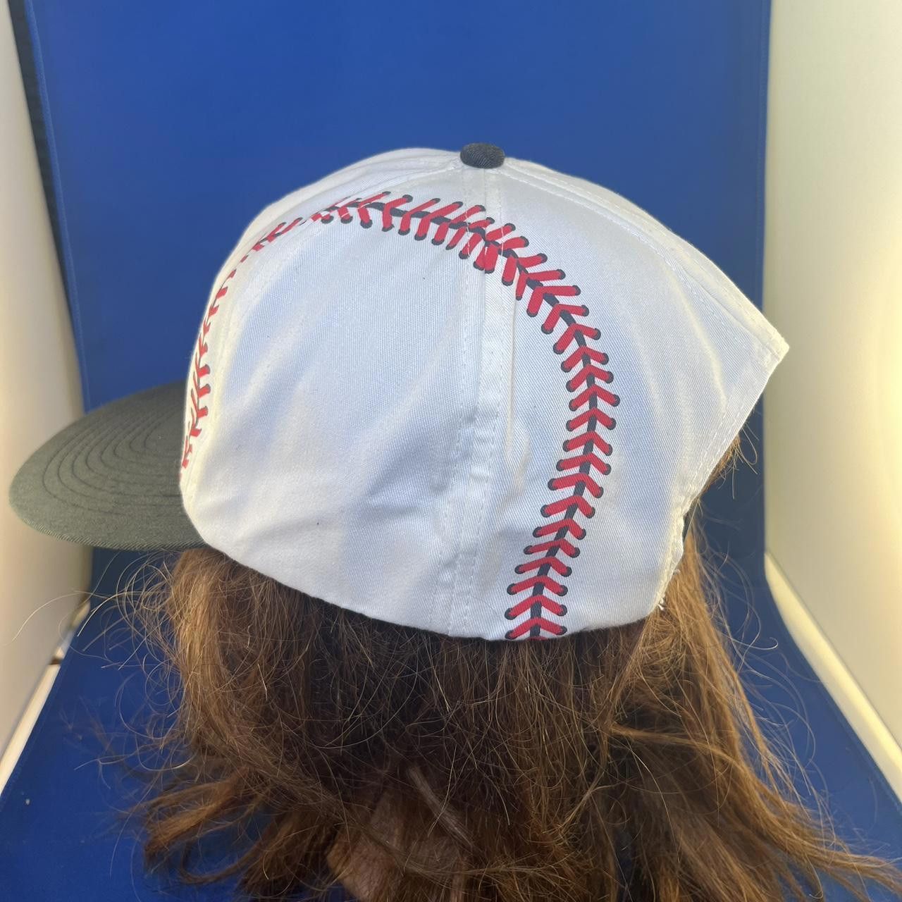 Designer Vintage Baseball-Themed Adjustable Cap with Stitch Design Size ONE SIZE - 3 Thumbnail