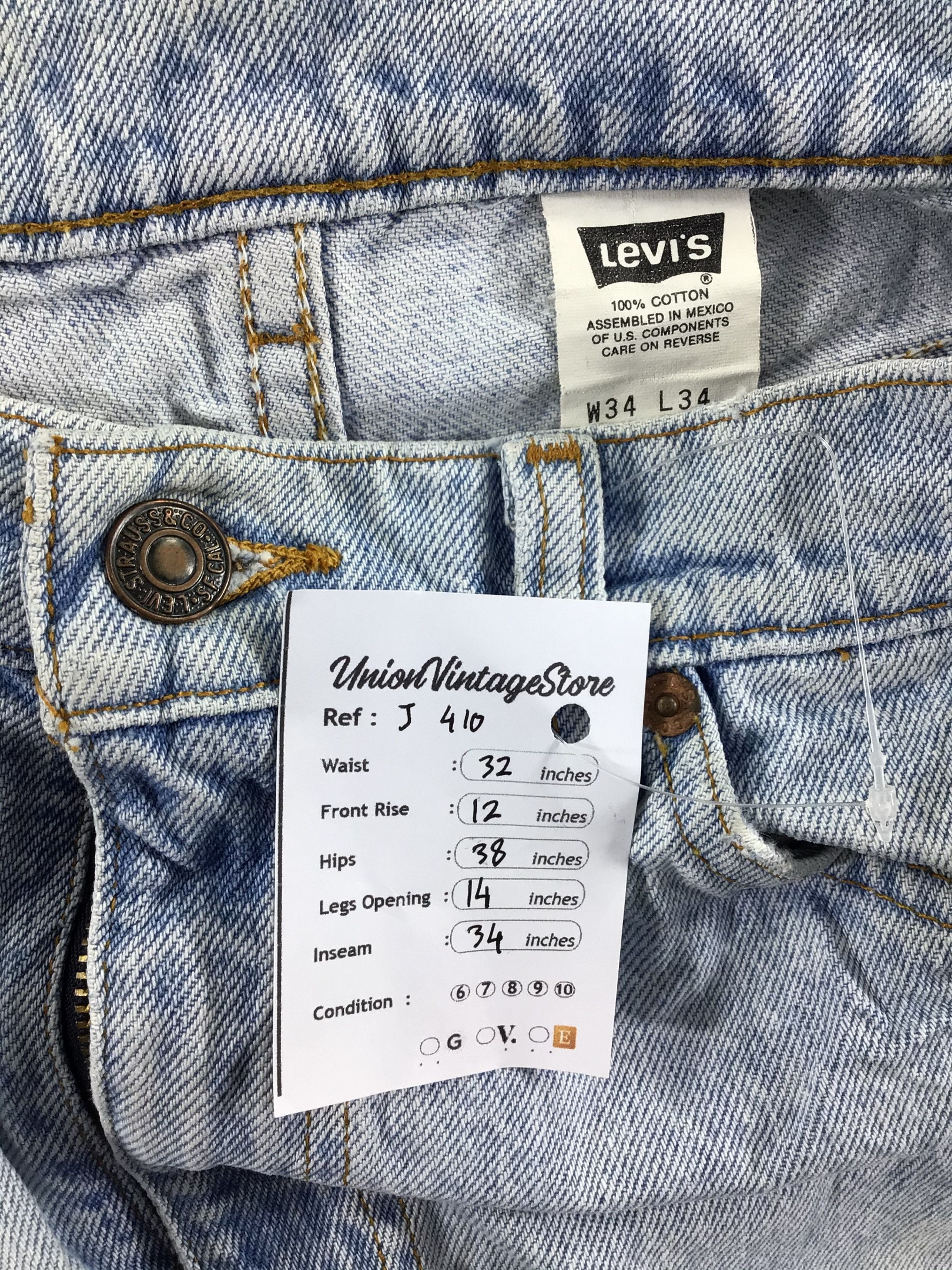 Levi's Vintage Levis 505 Jeans Levi's Orange Tab Denim -J410 Size US 32 / EU 48 - 10 Thumbnail