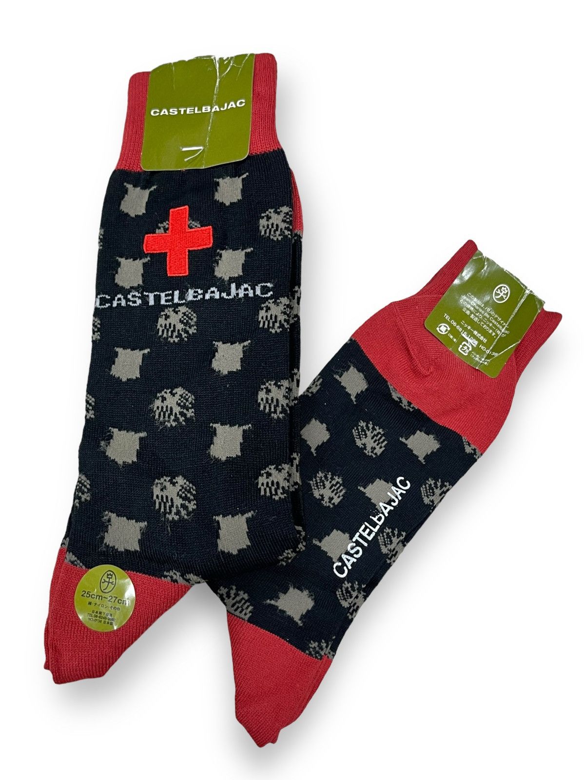 💥FYE🔥90’s CASTELBAJAC Nylon Blends Socks New Old Stock