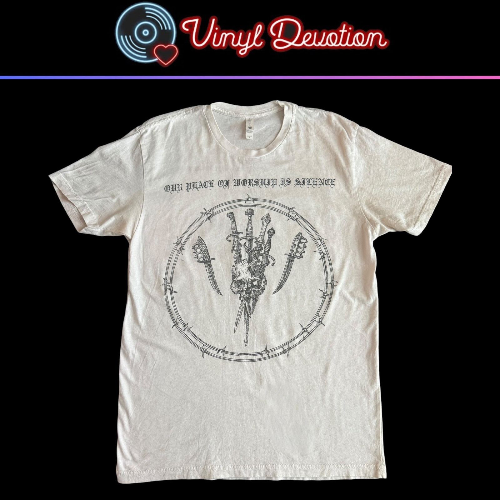 Band Tees Our Place Of Worship Is Silence Band White T-Shirt Size M Size US M / EU 48-50 / 2 - 1 Thumbnail