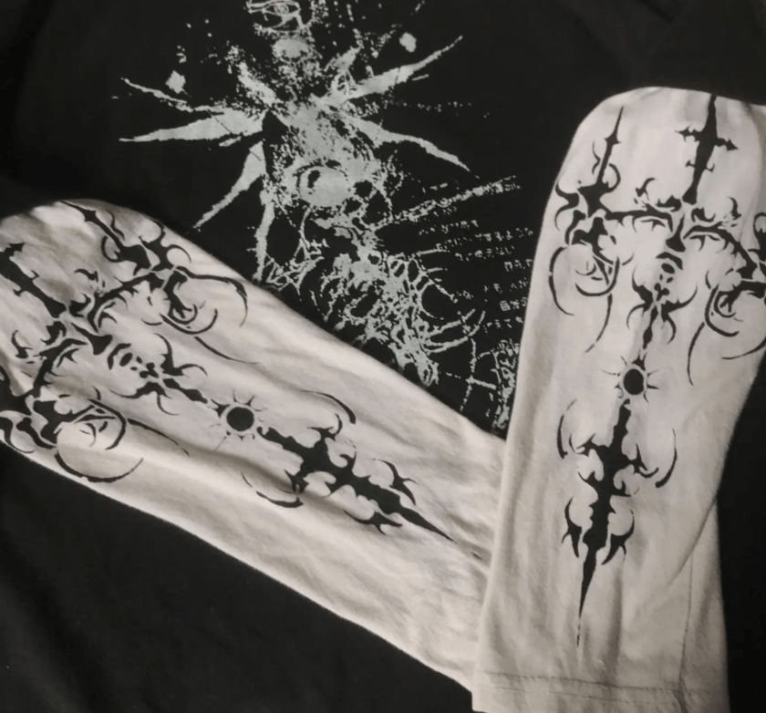 Japanese Brand Y2K Gothic Harajuku Splice Printing Size US L / EU 52-54 / 3 - 2 Thumbnail