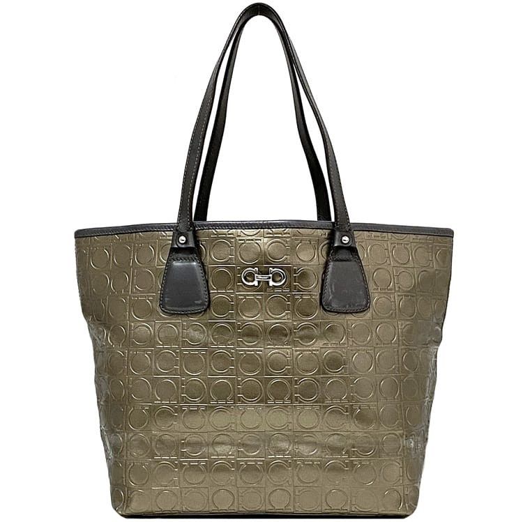 Salvatore Ferragamo SALVATORE FERRAGAMO Tote Bag Gold Pvc Size ONE SIZE - 1 Thumbnail