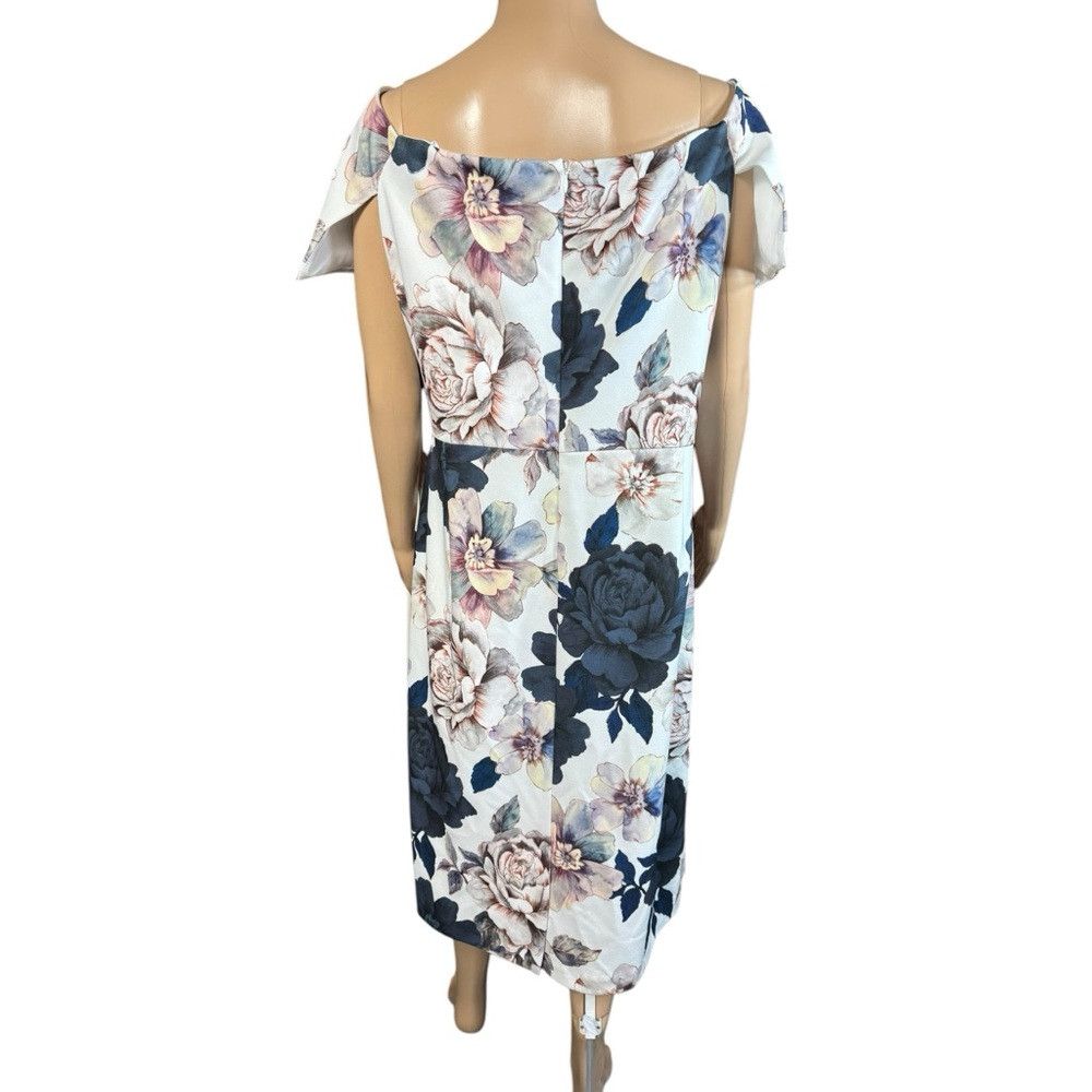 Joseph Ribkoff NWT New Joseph Ribkoff Floral Exposed Shoulder Dress Size 2 Size 3XL / US 20-22 - 4 Thumbnail