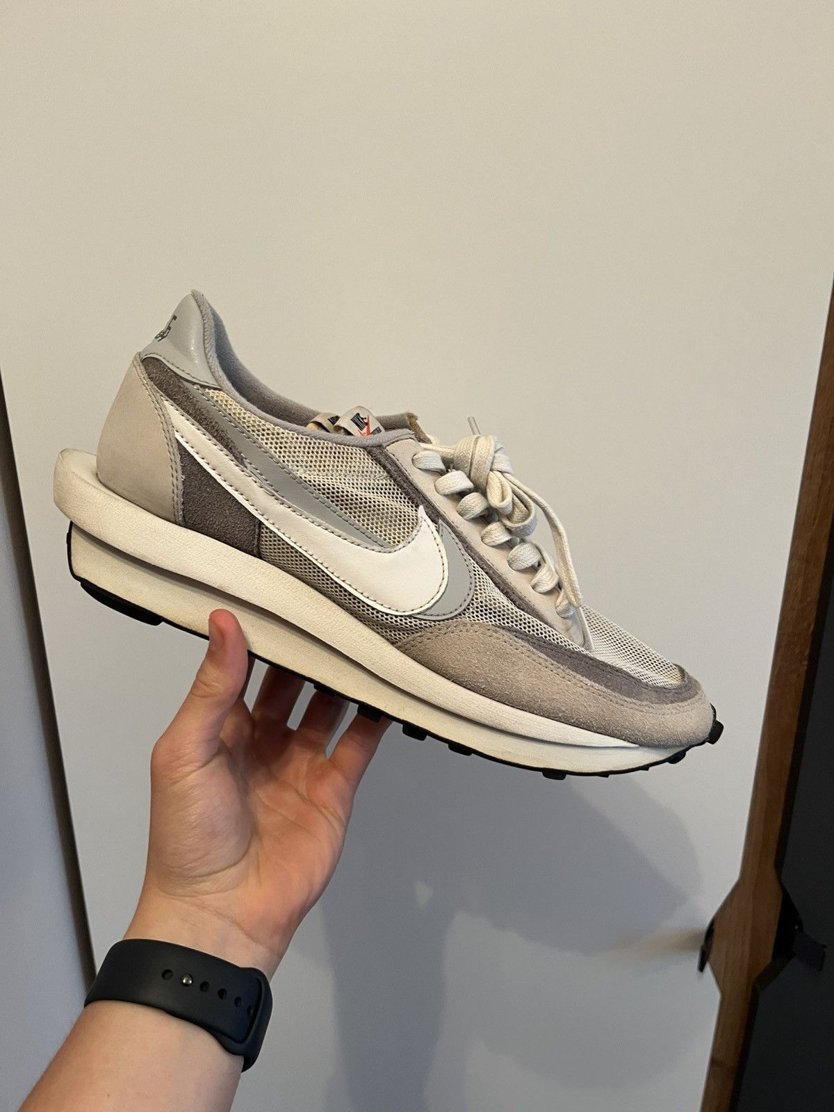 Nike × Sacai Nike LDWaffle x sacai ‘Summit White’ Size US 12 / EU 45 - 5 Thumbnail