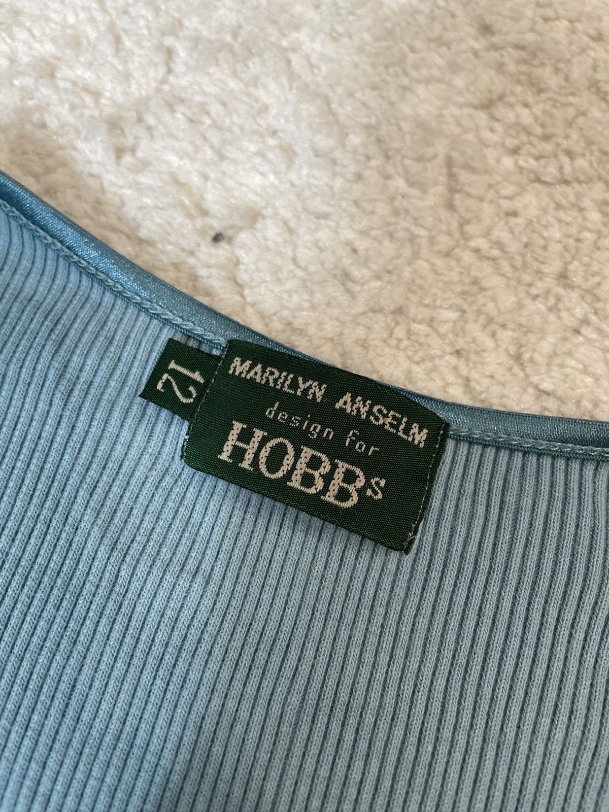 Hobbs London Hobbs basic blue blouse vintage LARGE Size L / US 10 / IT 46 - 3 Thumbnail