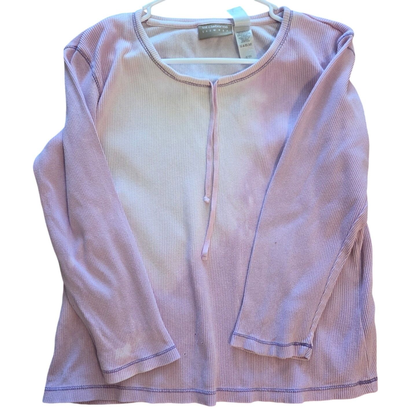 Liz Claiborne Liz Claiborne Lizwear Pink Long Sleeve Blouse - Medium Size M / US 6-8 / IT 42-44 - 3 Thumbnail