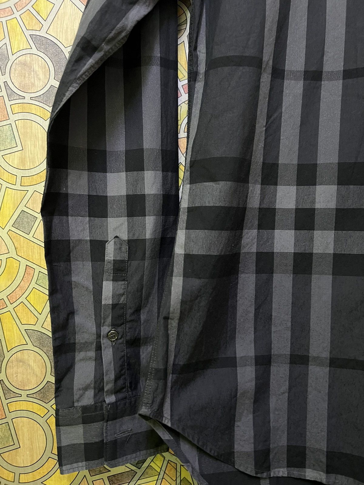 Burberry Burberry Somerton Long Sleeve Shirt Men's Small Size US S / EU 44-46 / 1 - 13 Thumbnail