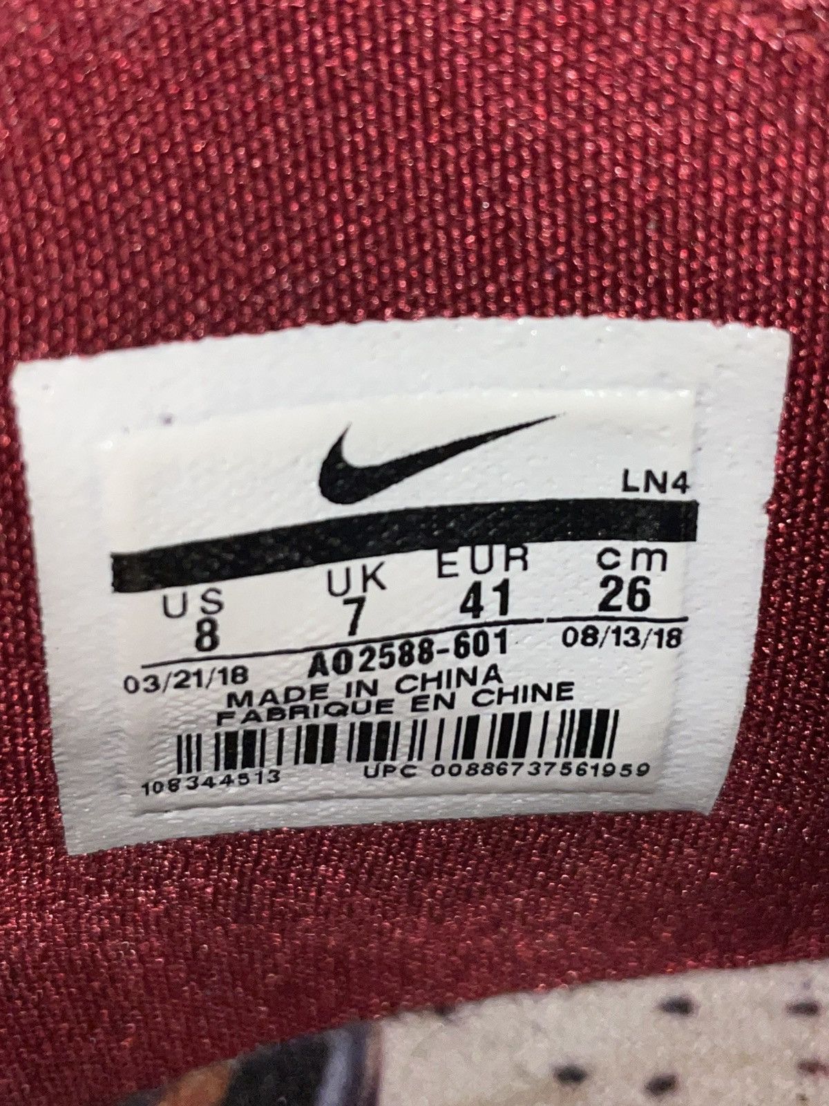 Nike Nike lebron 16 king red burgundy and leopard size 8 Size US 8 / EU 41 - 12 Thumbnail