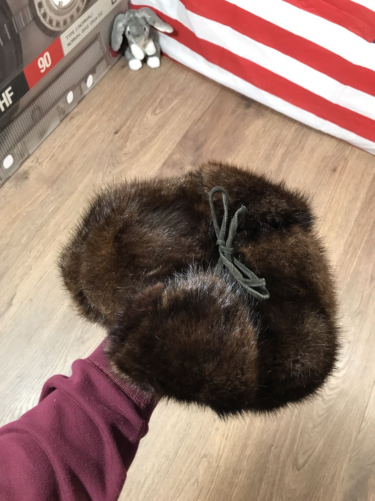Japanese Brand × Vintage Vintage Natural Fur Ushanka Hat Size ONE SIZE - 9 Thumbnail