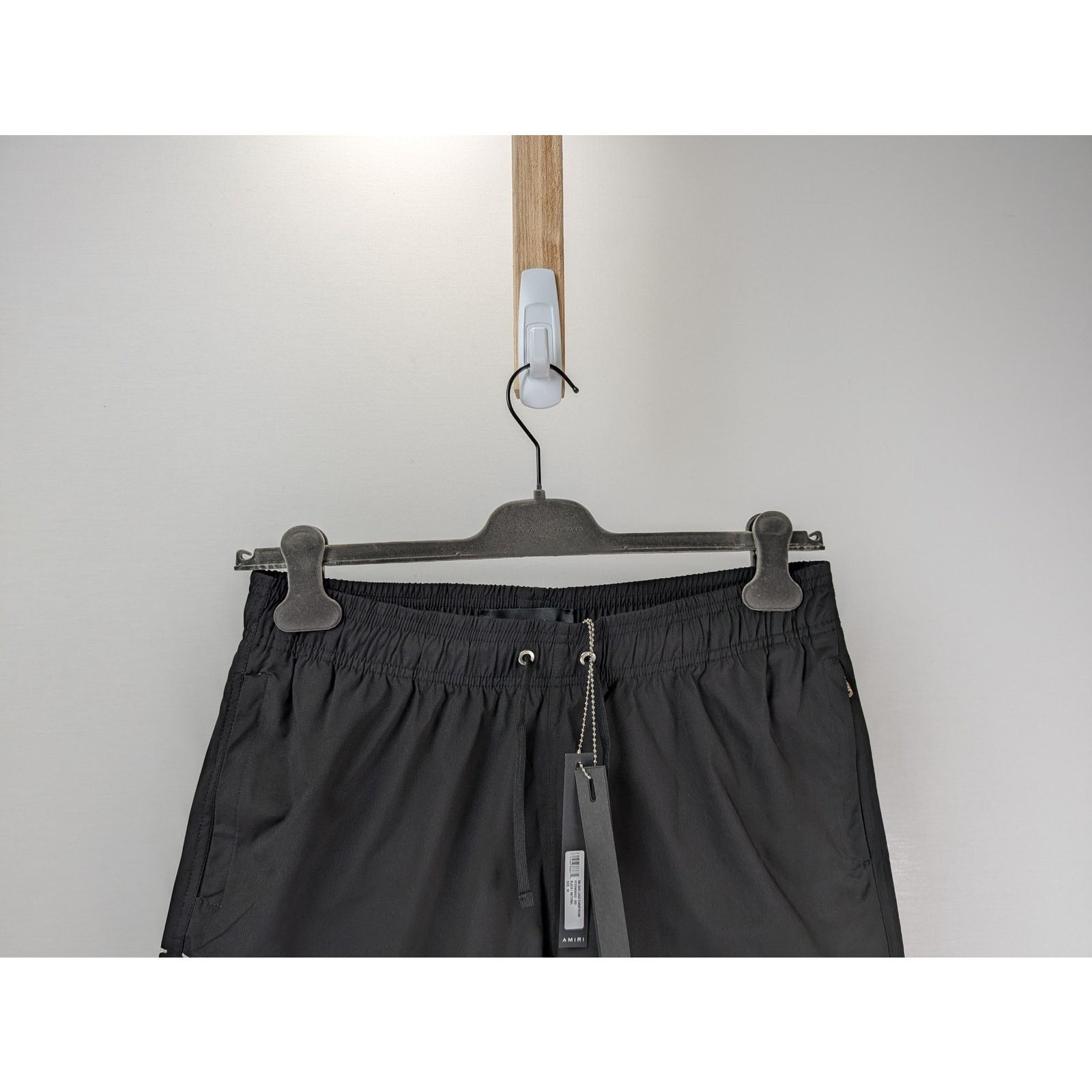 Amiri o1rshd1 Q:2 / MA Bar Logo Swimtrunk Shorts Black/Natural Size US 36 / EU 52 - 2 Thumbnail