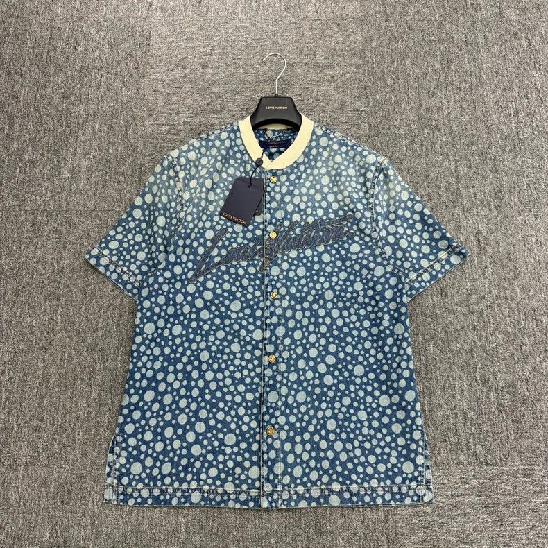 Louis Vuitton Louis Vuitton Kusama Polka Dot Denim Shirt Size US M / EU 48-50 / 2 - 1 Thumbnail