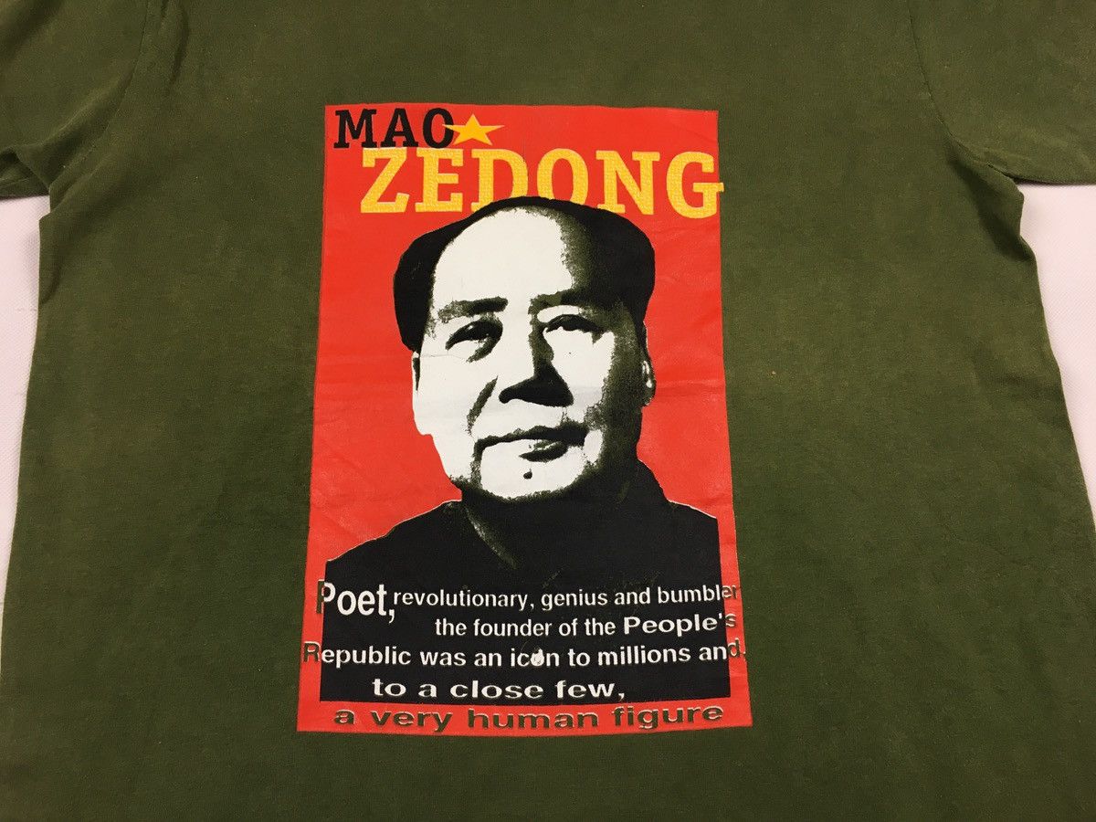 Vintage 90s Mae Zedong Revolutionary Figure Chinese Logo Printed Tee Size US S / EU 44-46 / 1 - 3 Thumbnail