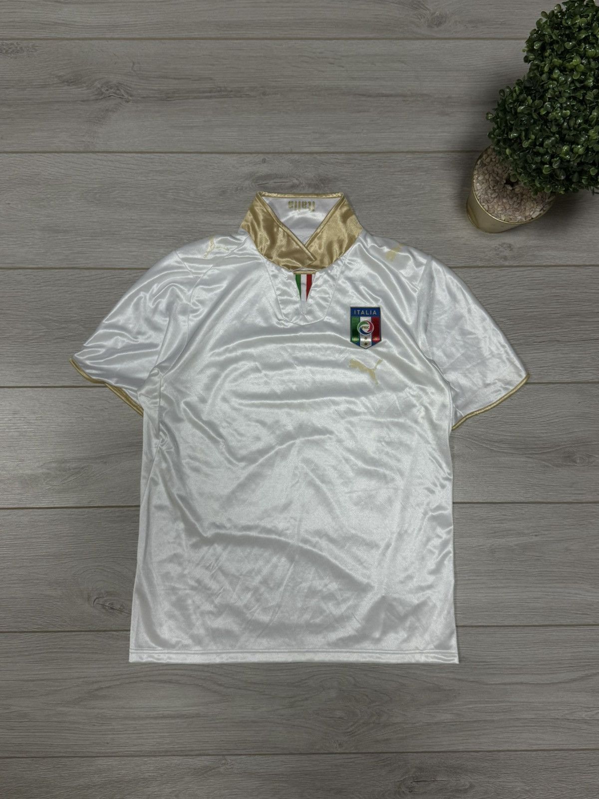 Puma Puma Italy vintage tee polo jersey Size US M / EU 48-50 / 2 - 2 Thumbnail