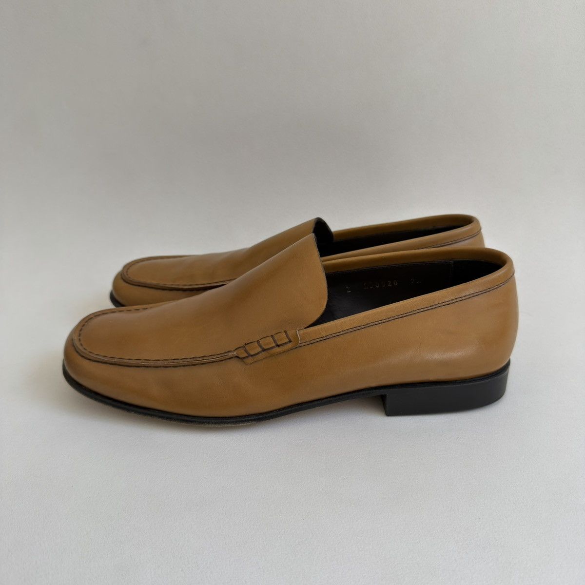Prada Tan Leather ‘Square Toe’ Loafers Size US 8.5 / EU 41-42 - 2 Thumbnail