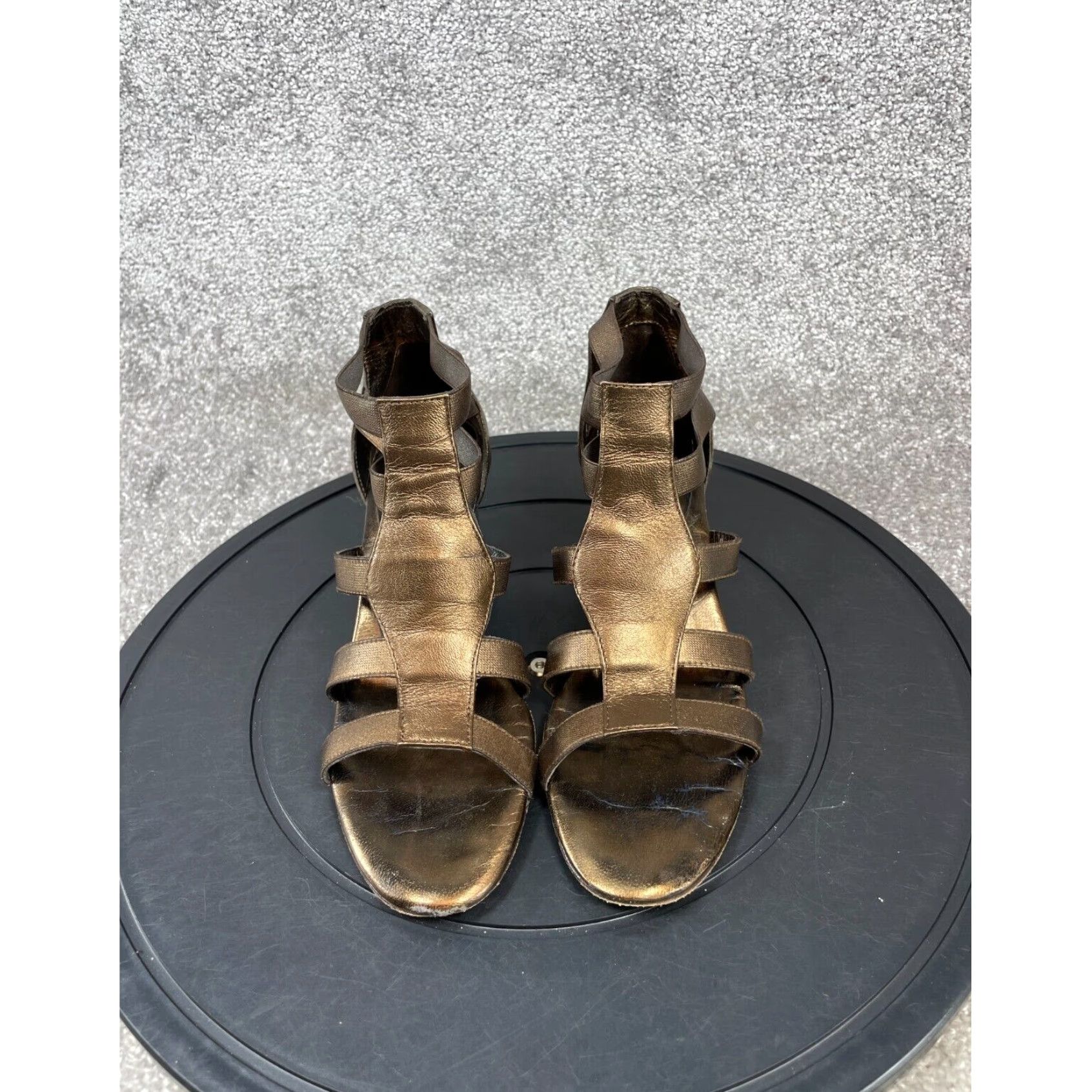 Vintage Rangoni Sandals Womens Size 7 Extra Large XL Brown Leather Size US 7 / IT 37 - 2 Thumbnail
