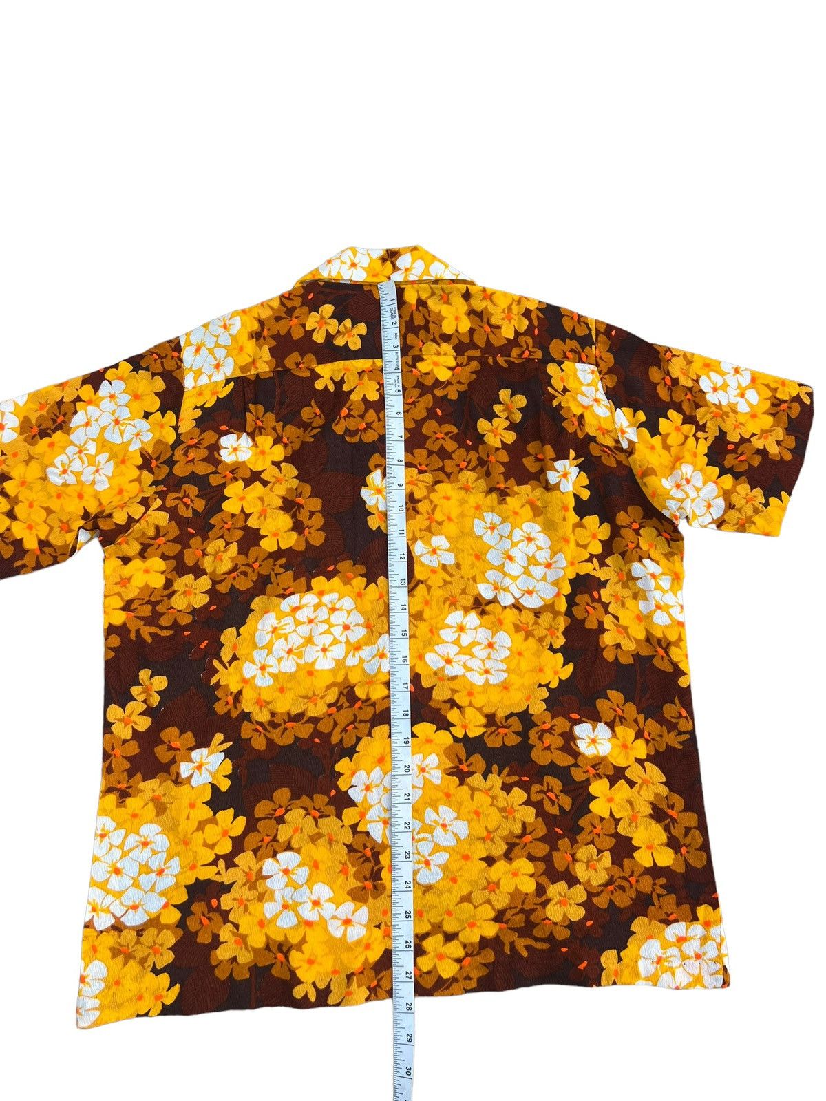 Other 60s 70s Hookano Brand Flower Psychedelic Hawaiian Barkcloth Size US M / EU 48-50 / 2 - 4 Thumbnail