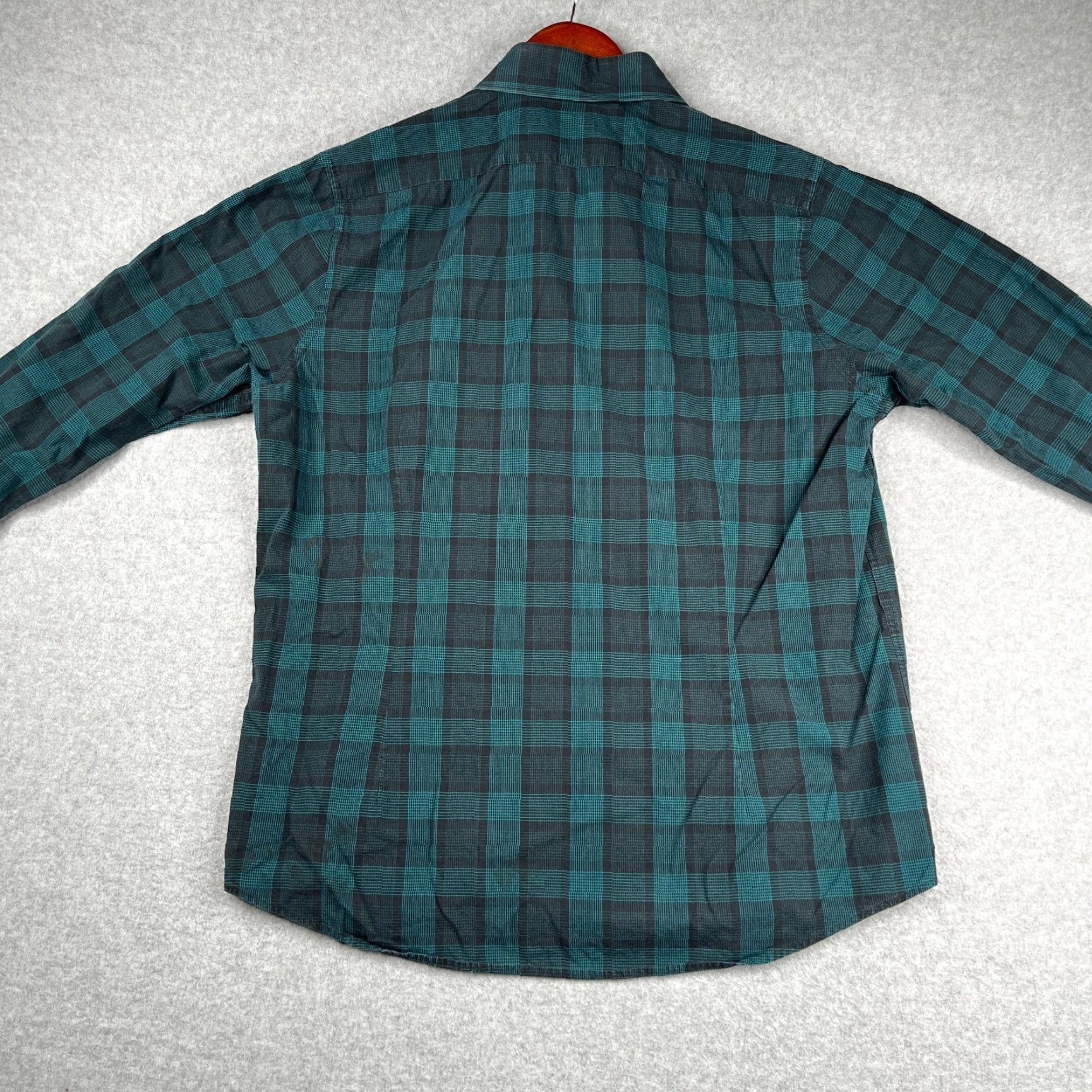 Express Express Shirt Large Green Plaid Casual Button Up Long Sleeve Mens Size US L / EU 52-54 / 3 - 6 Thumbnail
