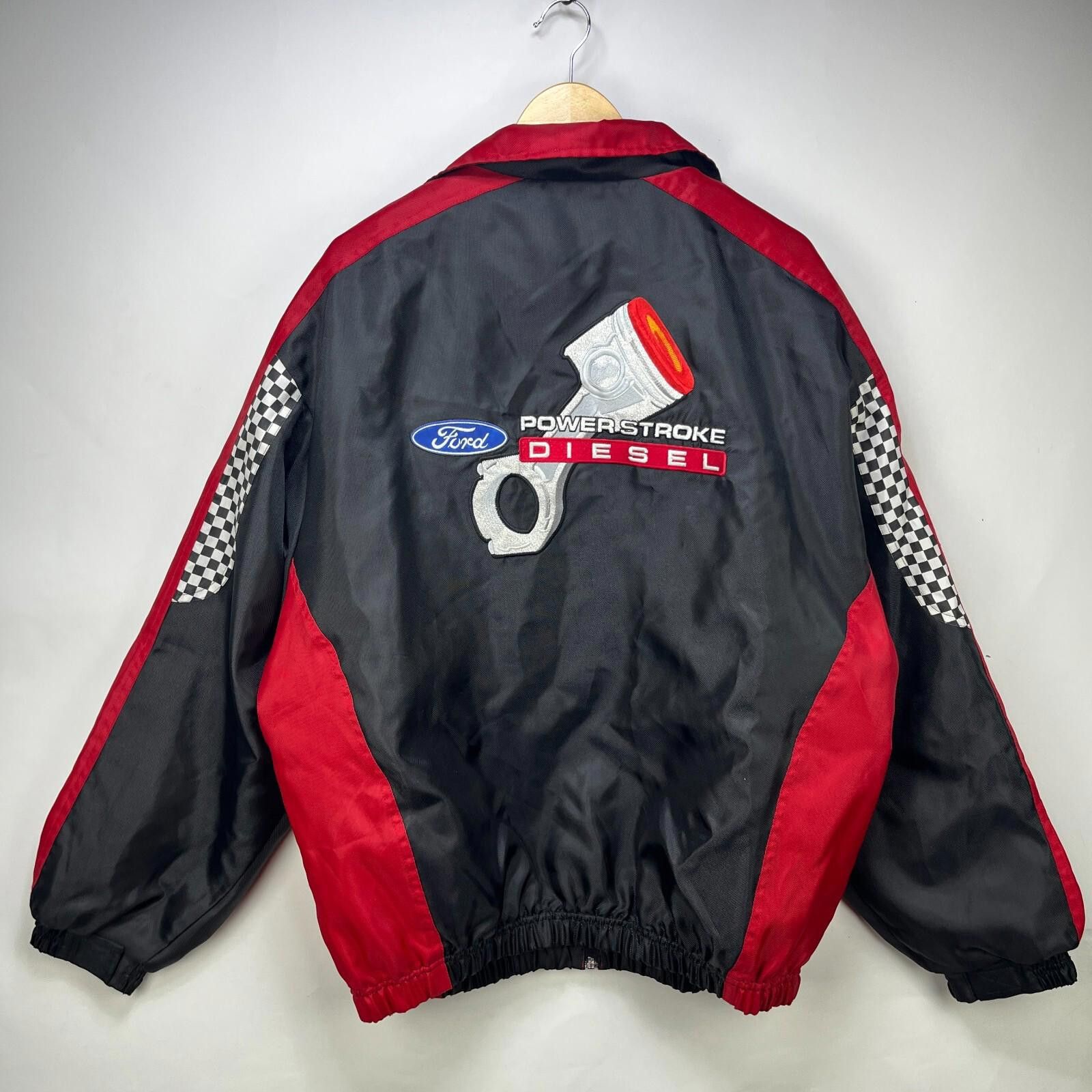 Diesel Vintage 90s Ford Power stroke Diesel Racing Jacket XL Size US XL / EU 56 / 4 - 1 Thumbnail
