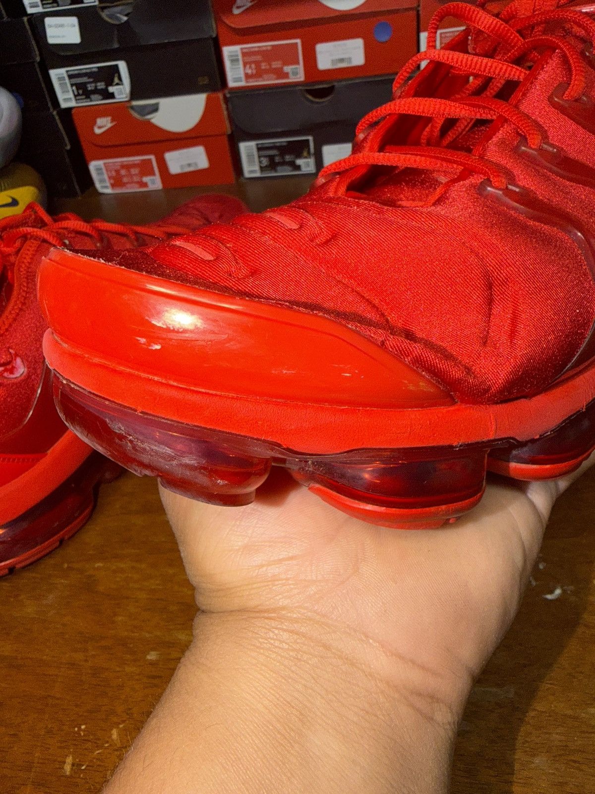 Nike Nike Air VaporMax Plus Triple Red size 14 Size US 14 / EU 47 - 10 Thumbnail