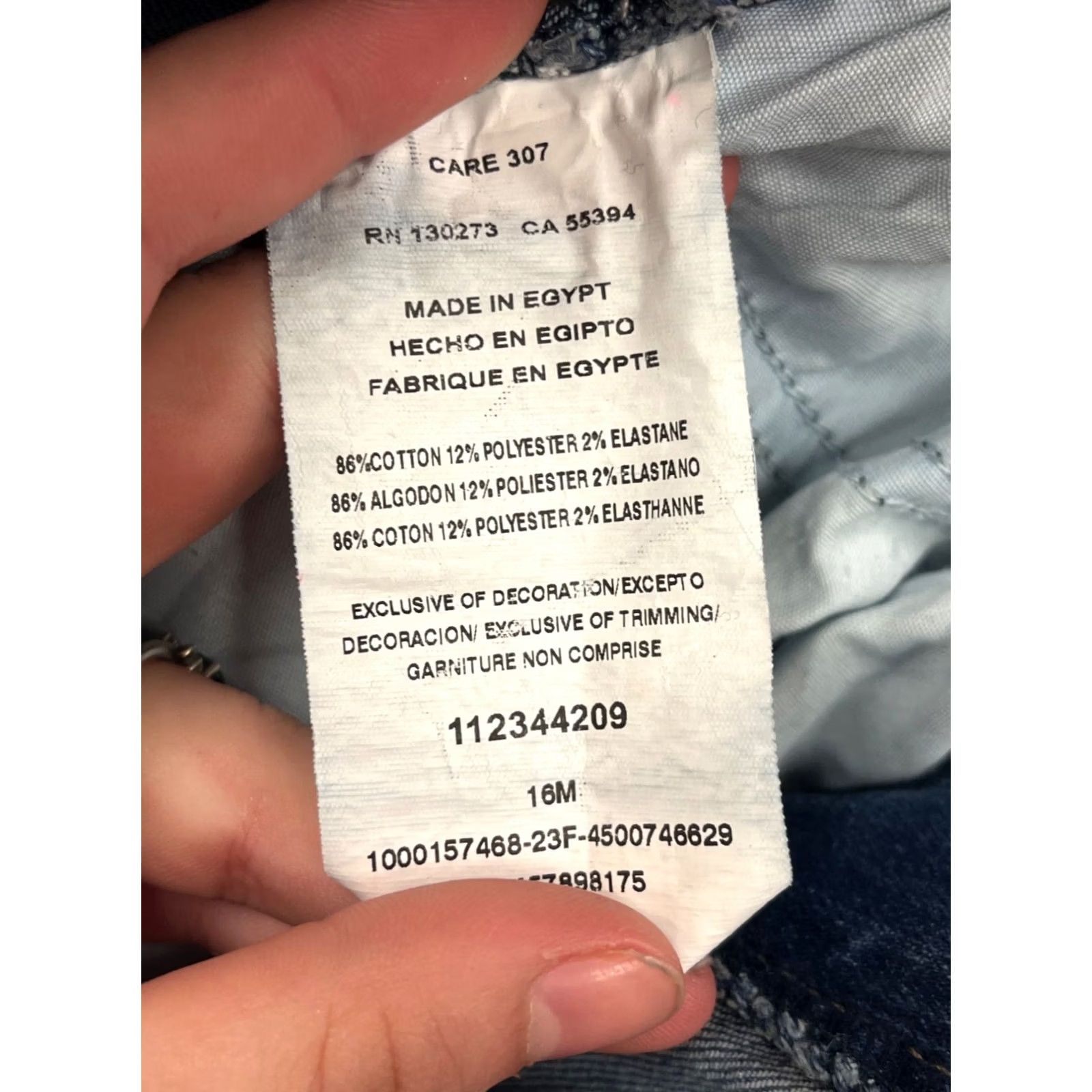 Lee Vintage Lee Denim Skirt 16M Cotton Blend Blue #8359 Size 38" / US 16 / IT 52 - 4 Thumbnail