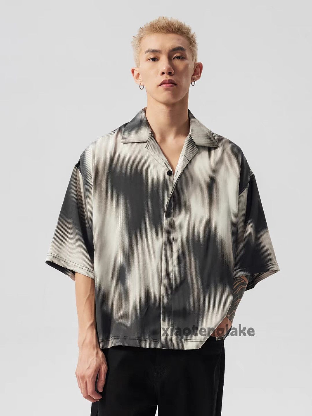 Vintage Unisex outdoor utility loose pattern yuppie party shirt Size US S / EU 44-46 / 1 - 5 Thumbnail