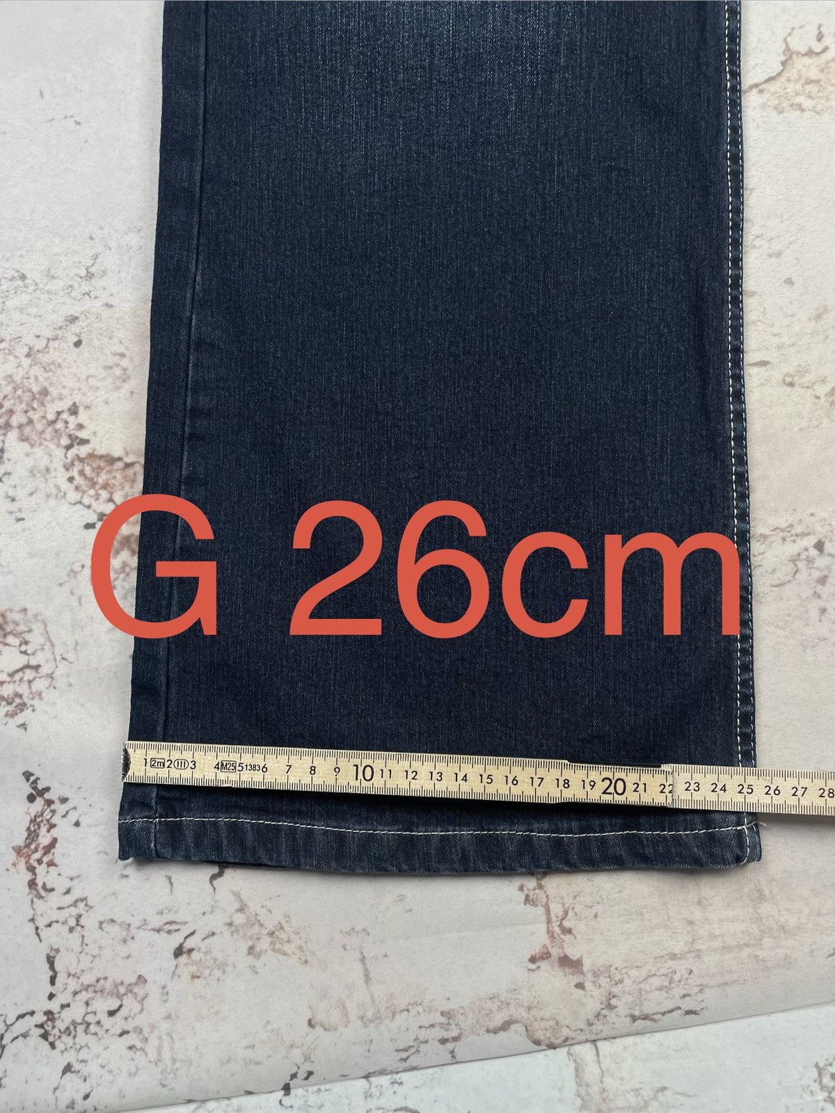 Victoria Beckham Victoria Beckham W34 L32 Jeans – Bootcut Fit, Navy, Drip egv Size 34" / US 12 / IT 48 - 14 Thumbnail