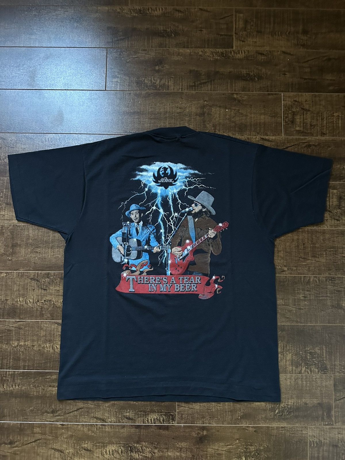 Vintage 1989 Hank Williams “Tear In My Beer” T-Shirt
