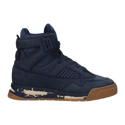 image of Maison Margiela Ob1O1E0324 Hi -Top Sneakers In Blue, Men's (Size 12)