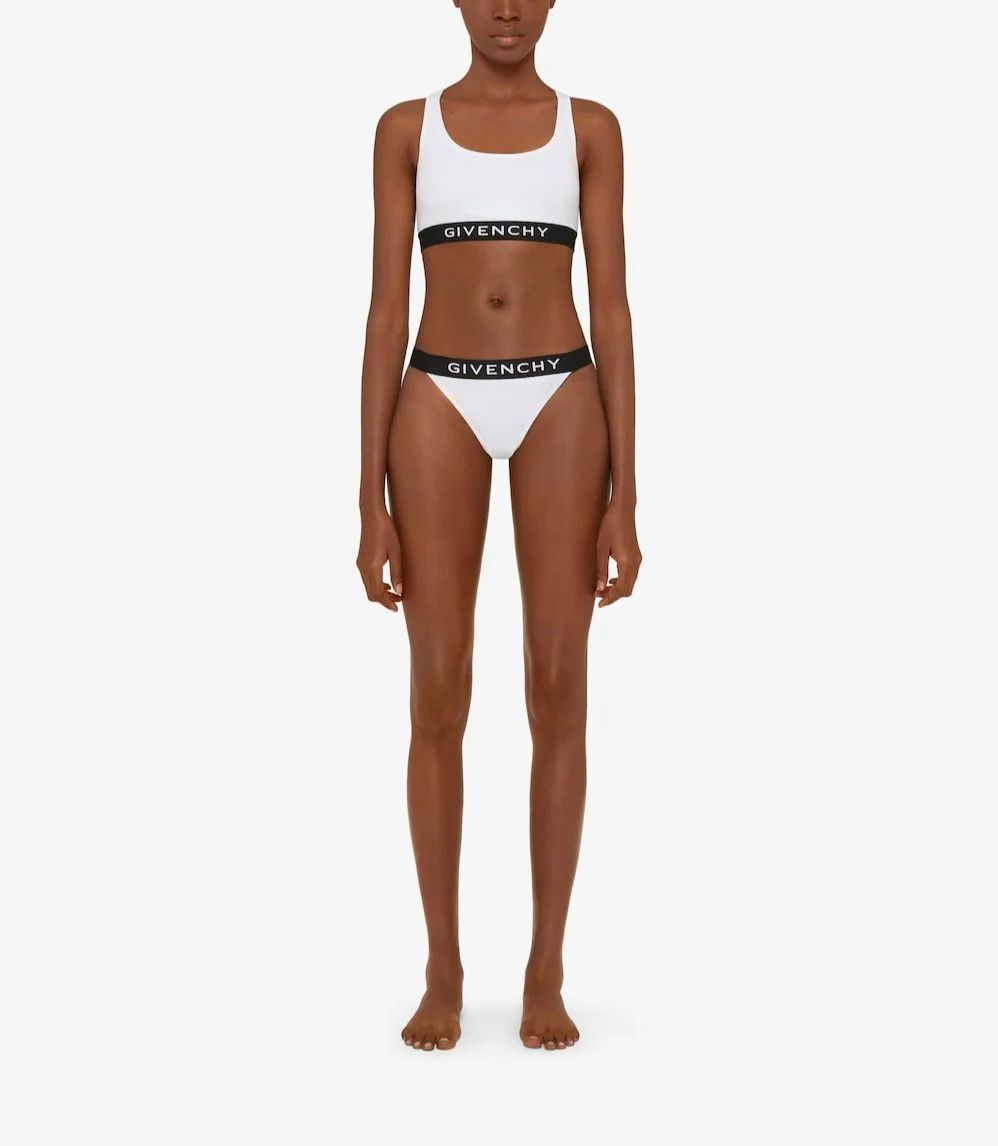Givenchy o1gr1nt0125 Size: XS / Jacquard Elastic Logo Bra in White Size ONE SIZE - 2 Thumbnail