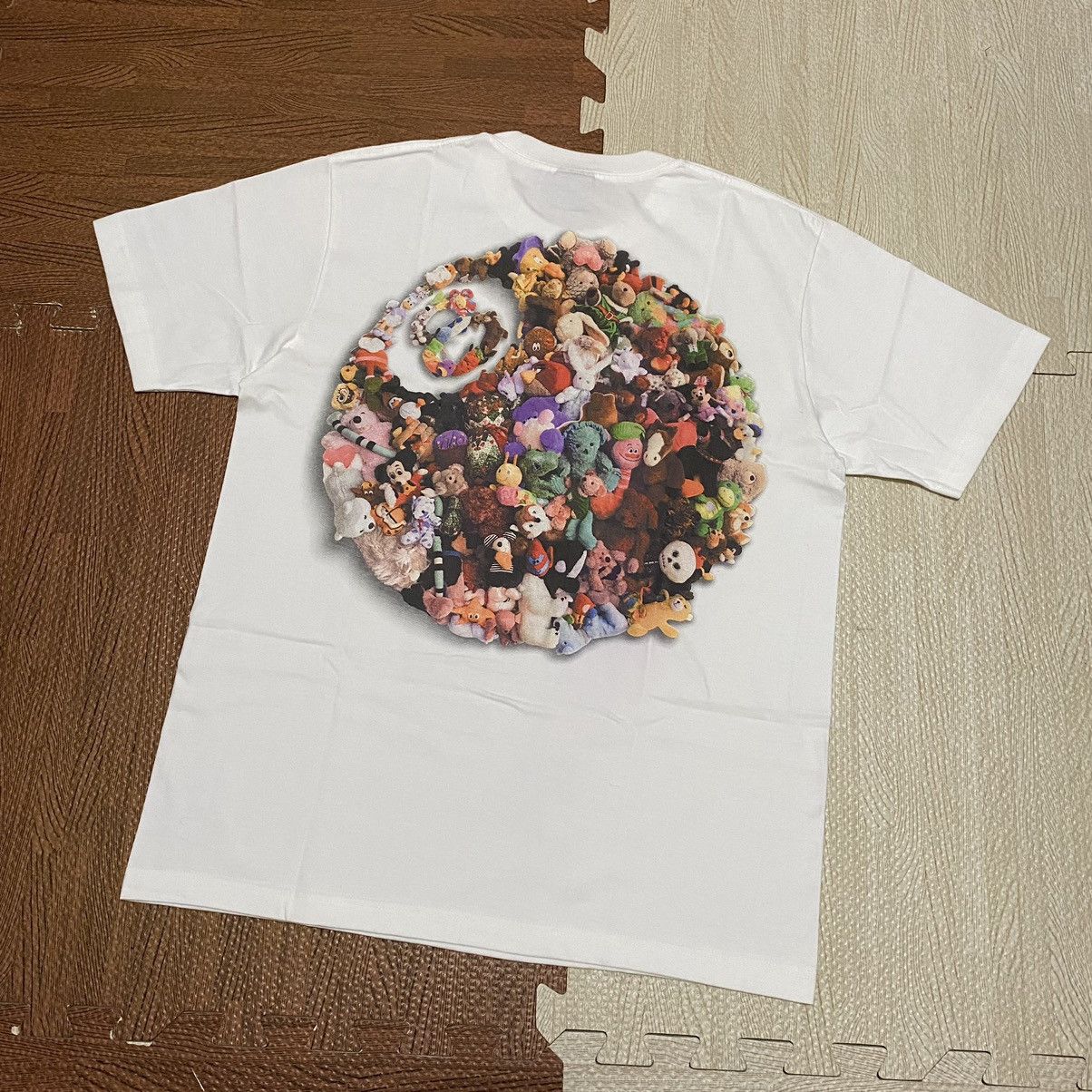 image of Stussy Plush Tee in White, Men's (Size XL)